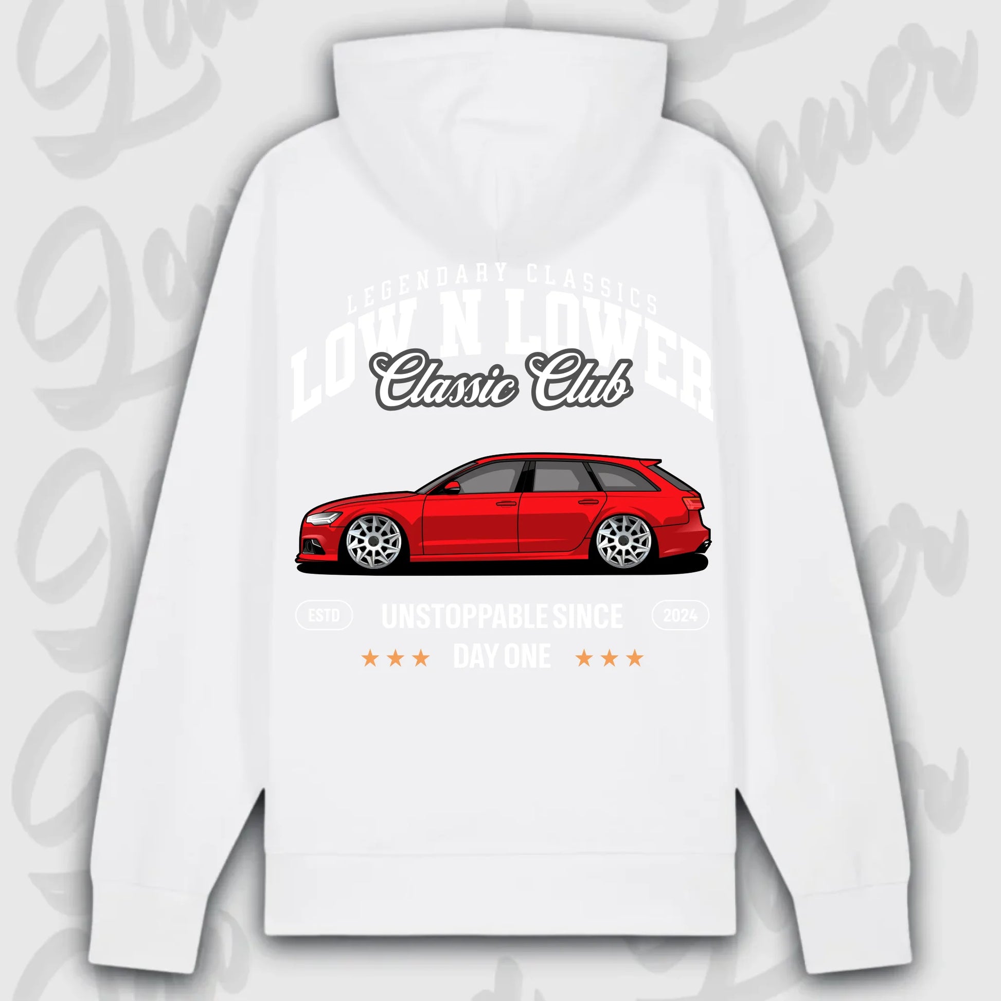 Hoodie RS6 Avant - personalisiert Premium Hoodie White