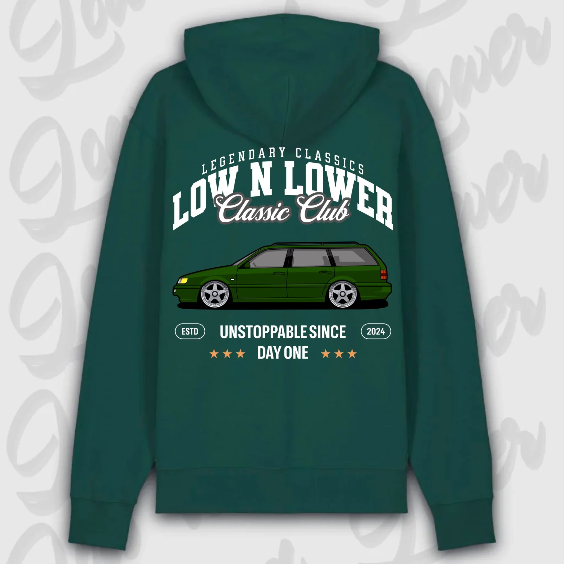 Hoodie 35i - personalisiert Premium Hoodie Glazed-Green