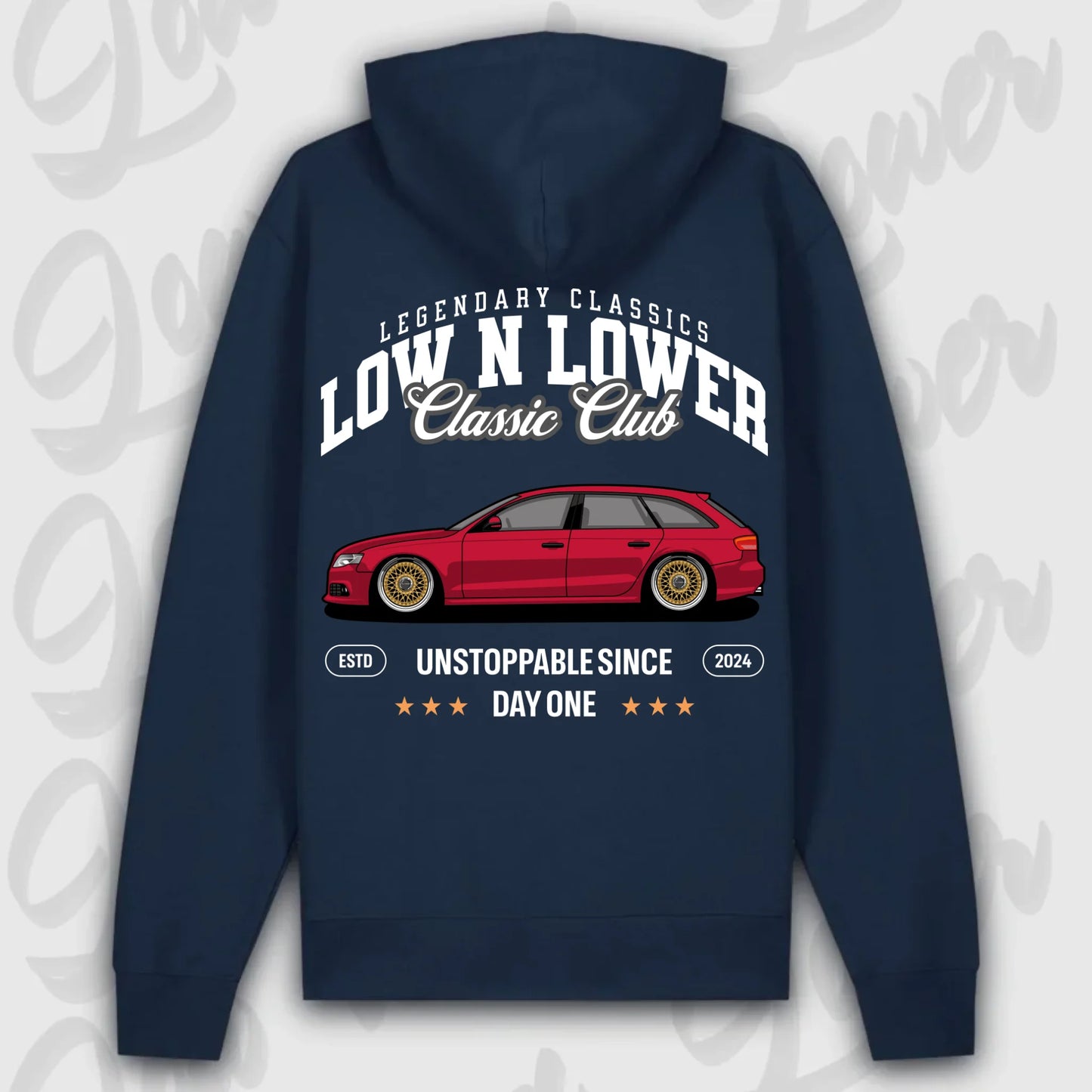Hoodie B8 Avant - personalisiert Premium Hoodie French-Navy