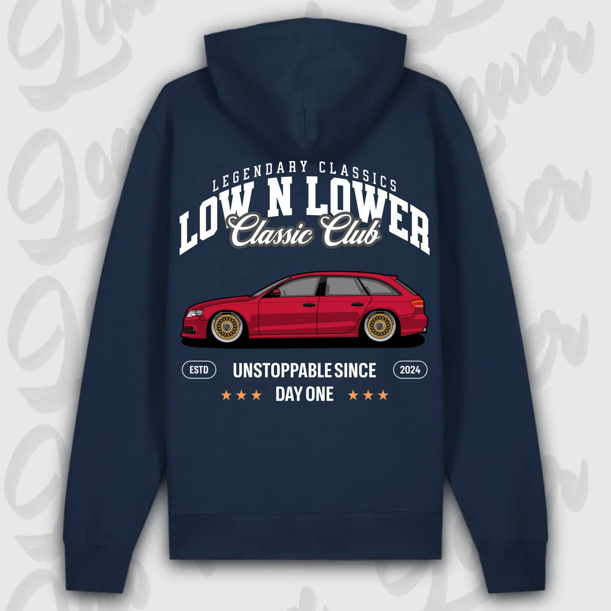Hoodie B8 Avant - personalisiert Premium Hoodie French-Navy