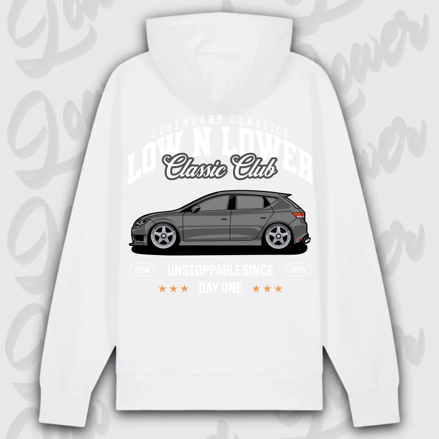 Hoodie Leon III - personalisiert Premium Hoodie White