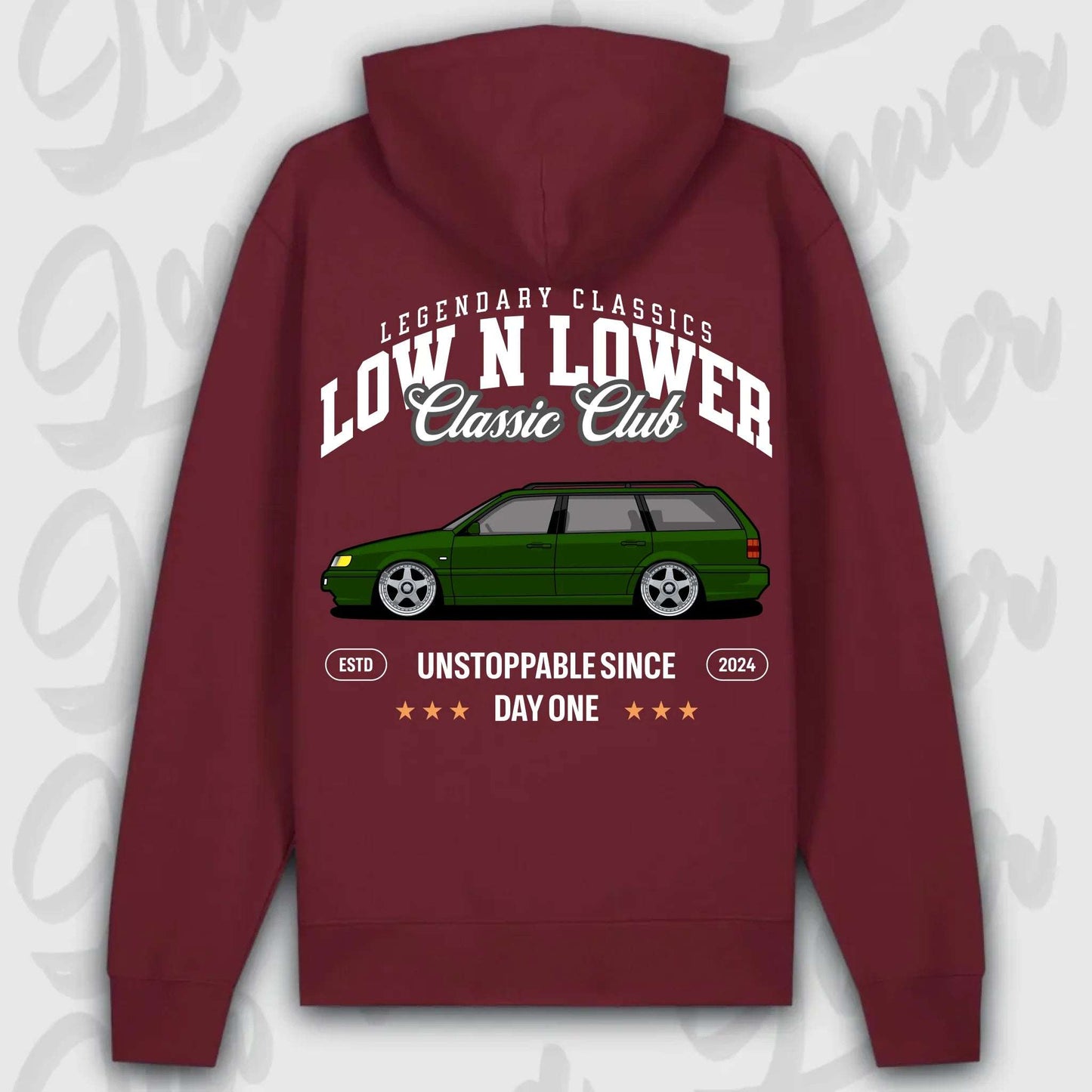 Hoodie 35i - personalisiert Premium Hoodie Burgundy