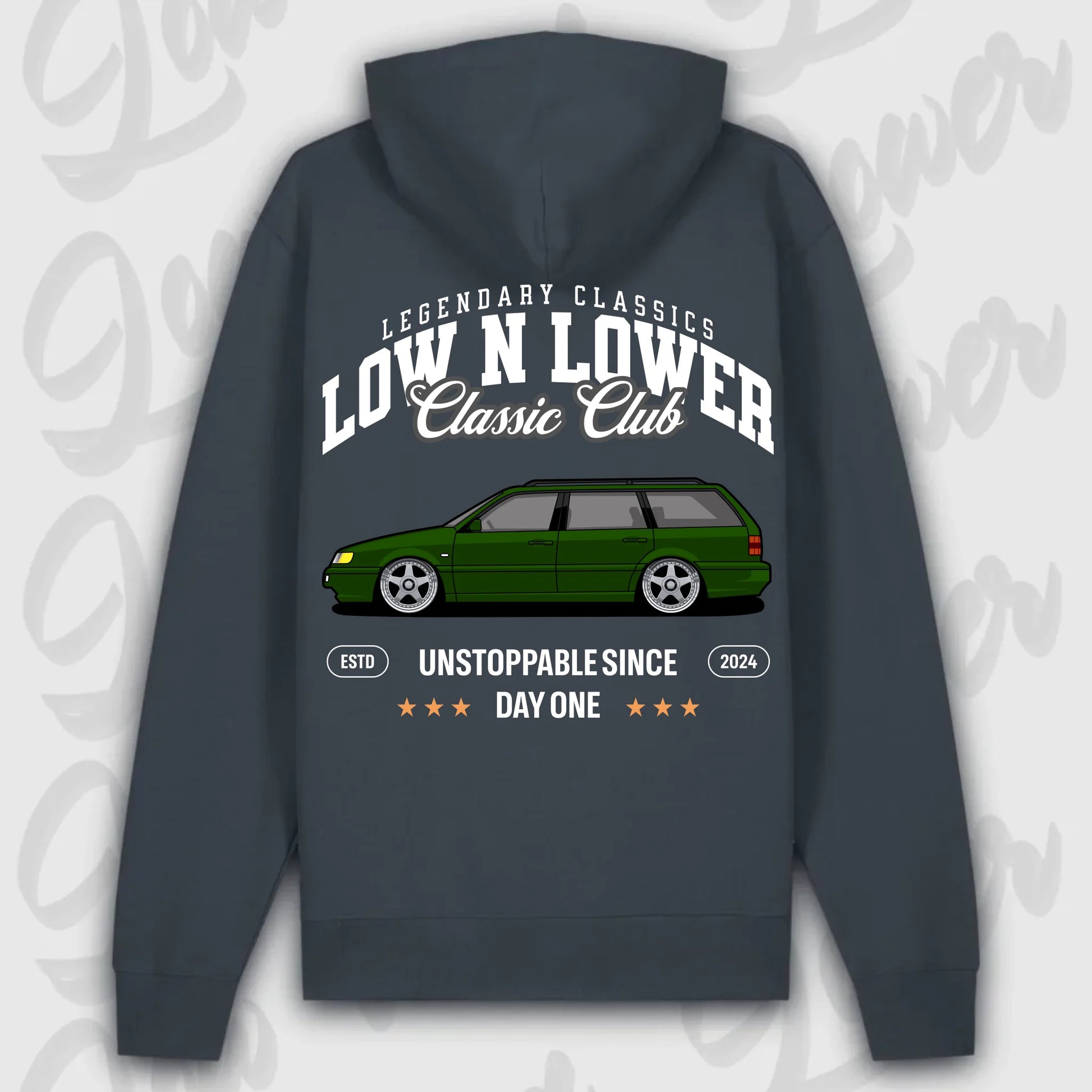Hoodie 35i - personalisiert Premium Hoodie India-Ink-Grey