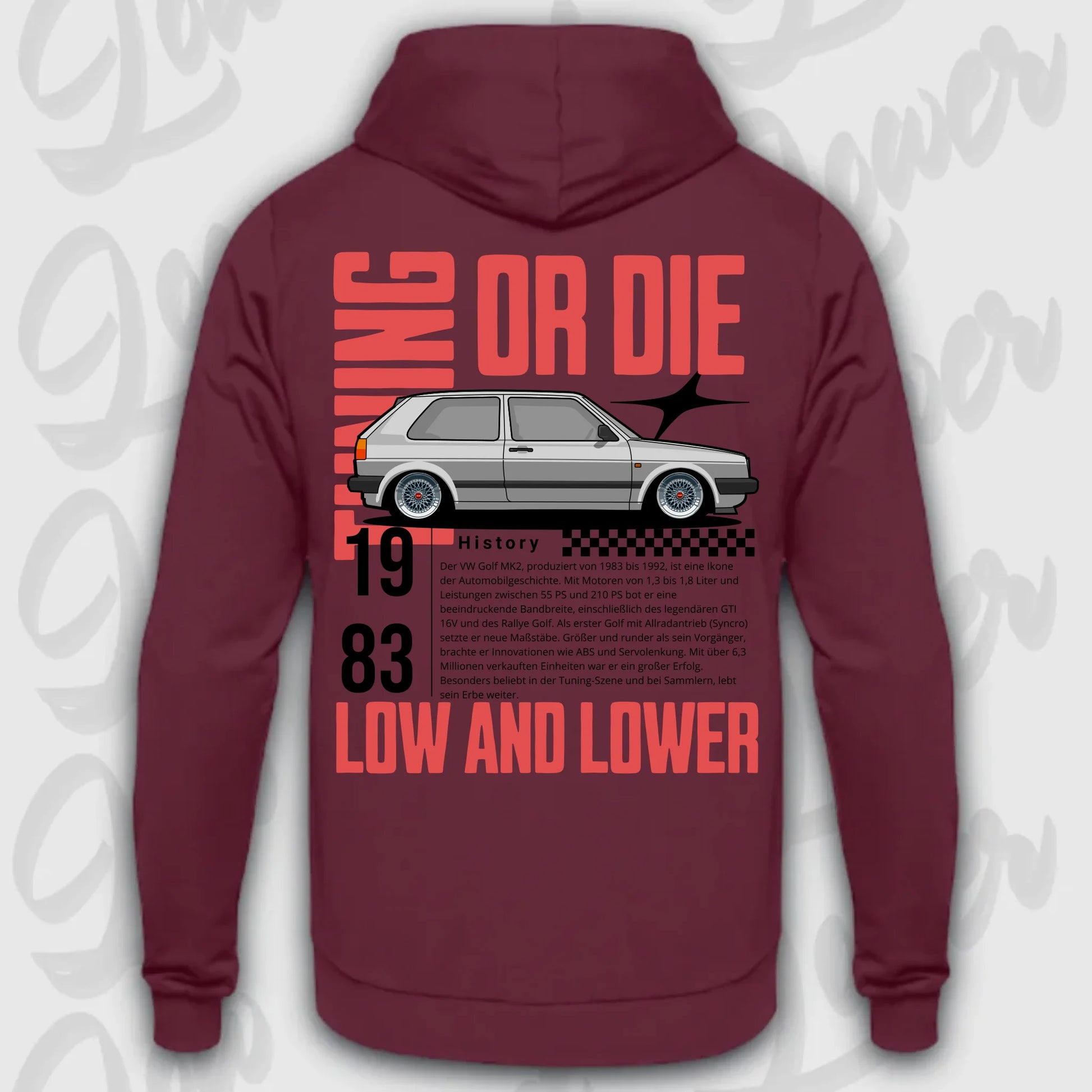 Hoodie MK 2 - personalisierbar Standard Hoodie Burgundy