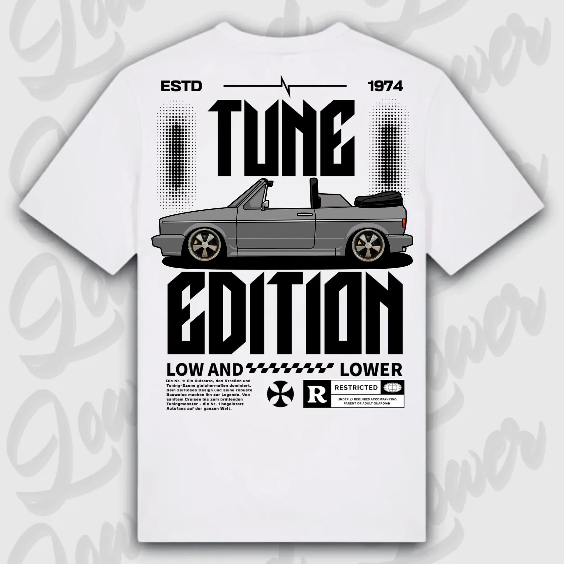 Mockup Stand shirt teeinblue - Shirt 4