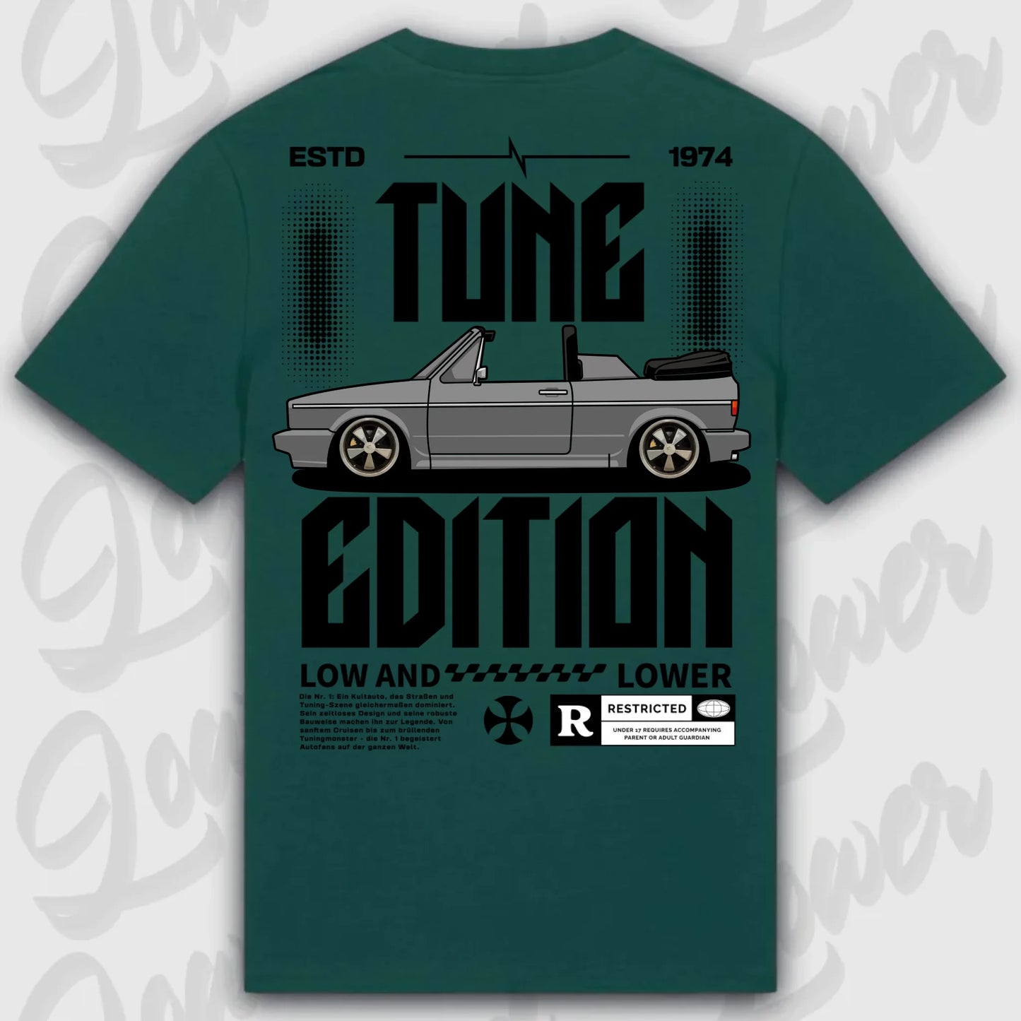 Mockup Stand shirt teeinblue -      