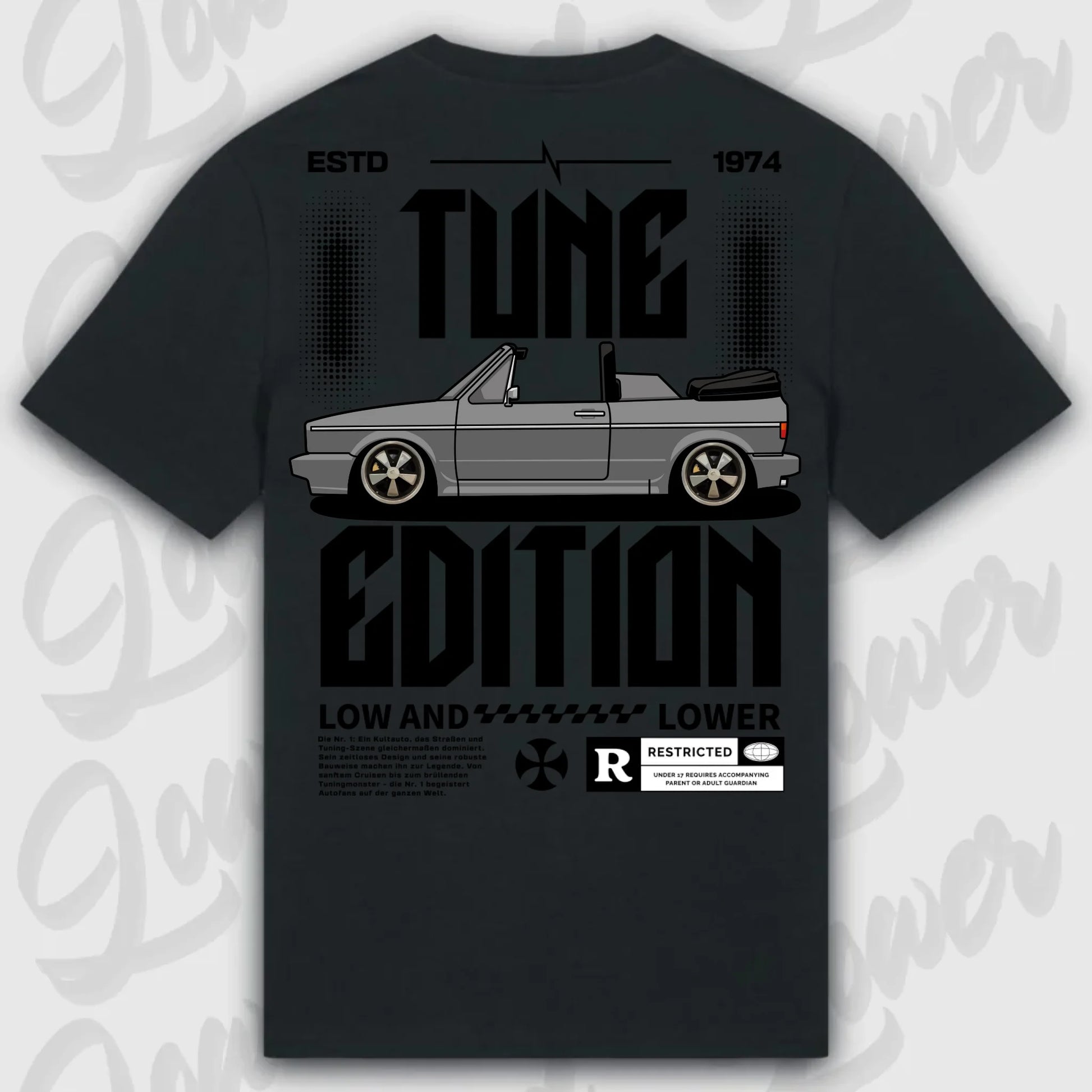 Mockup Stand shirt teeinblue - shirt Over 1