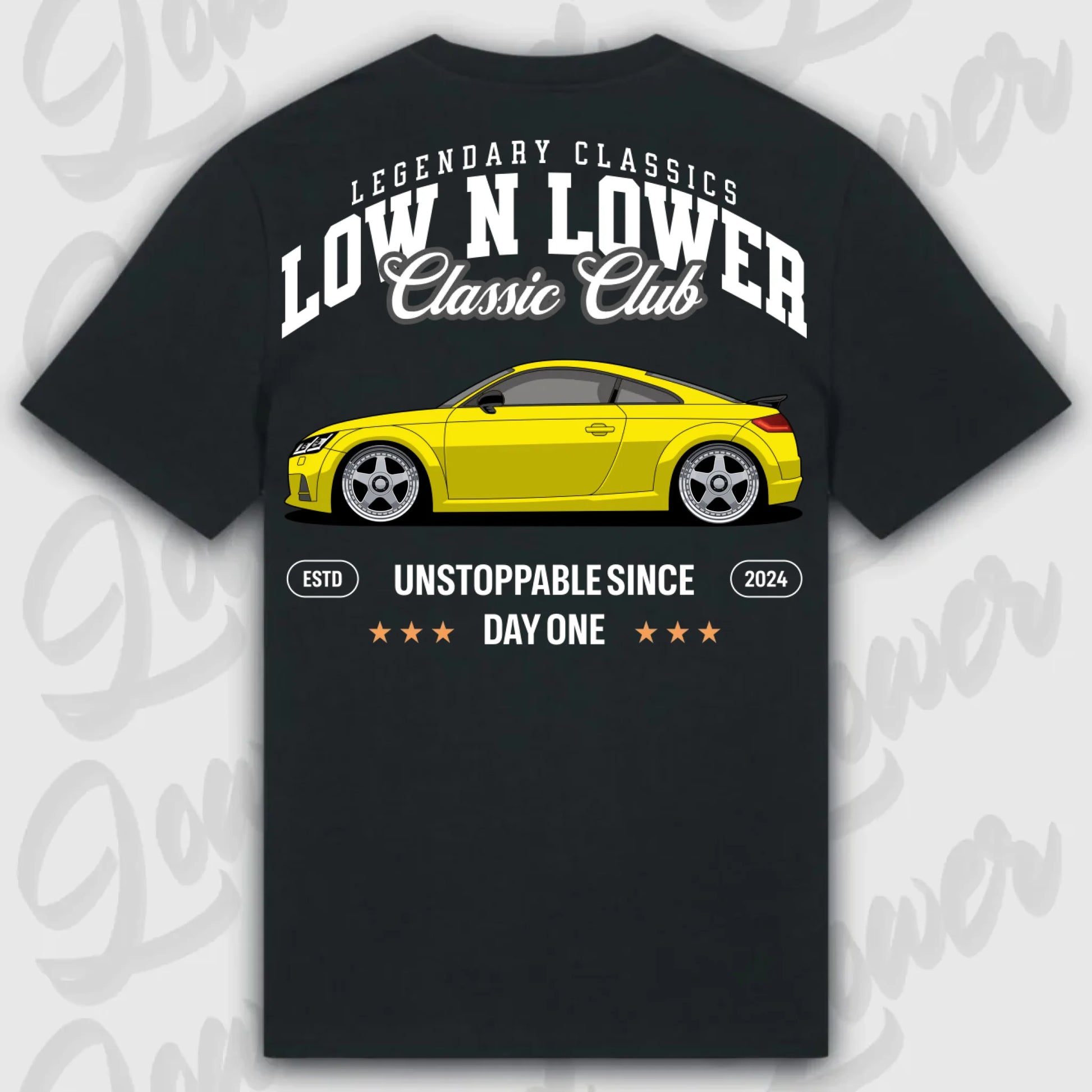 Mockup Stand shirt teeinblue - shirt Over 1