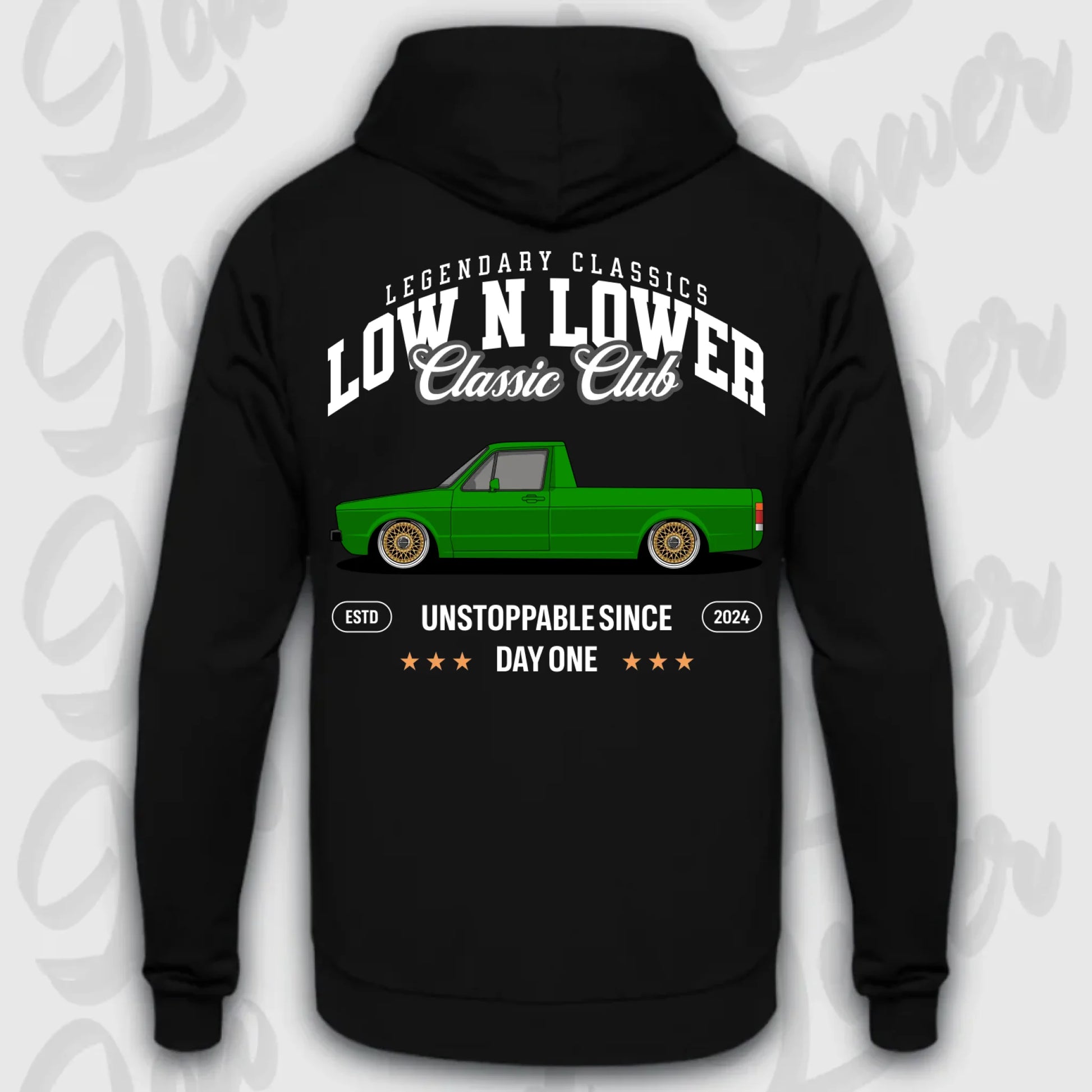 Mockup Stand hoodie teeinblue -      