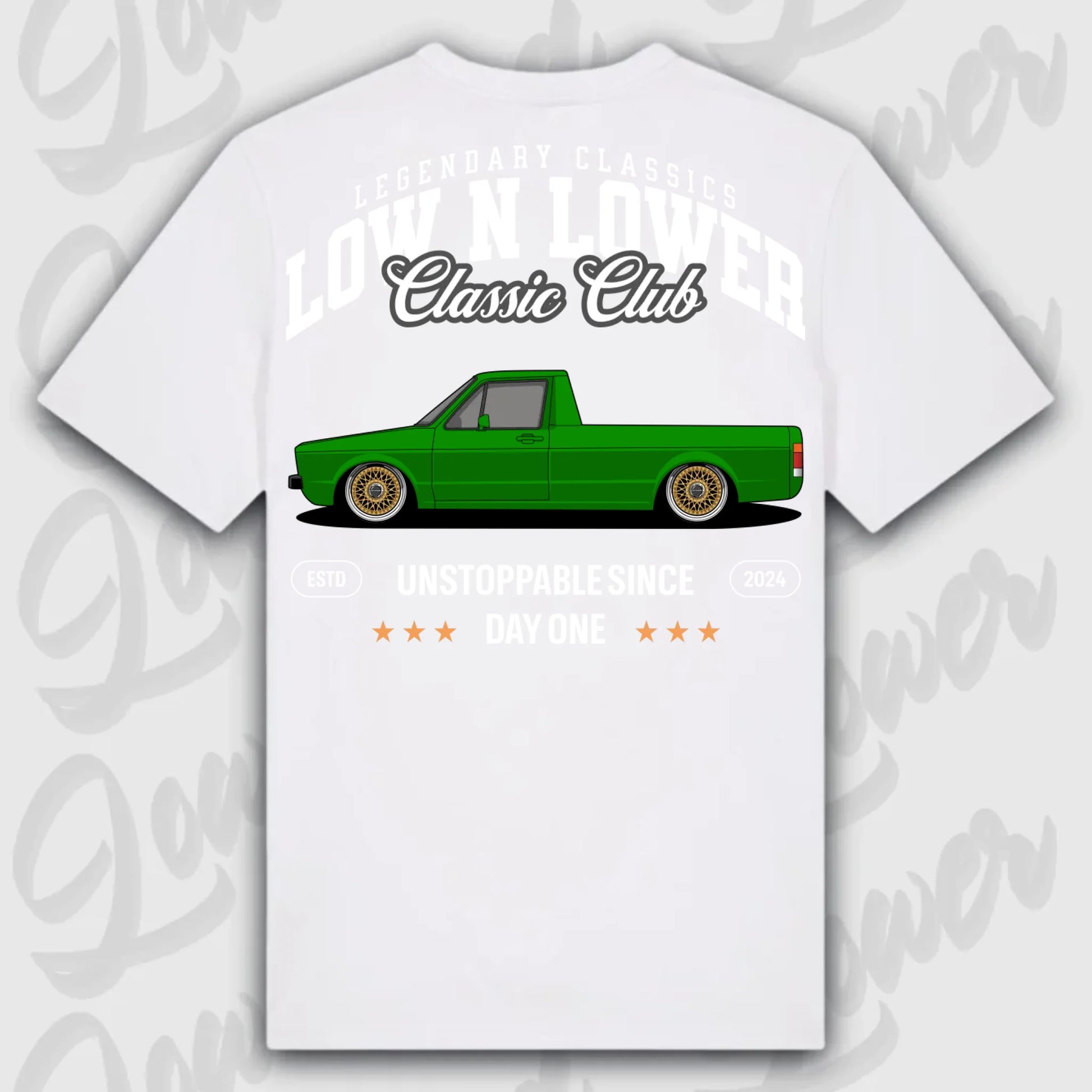 Mockup Stand shirt teeinblue - Shirt 4