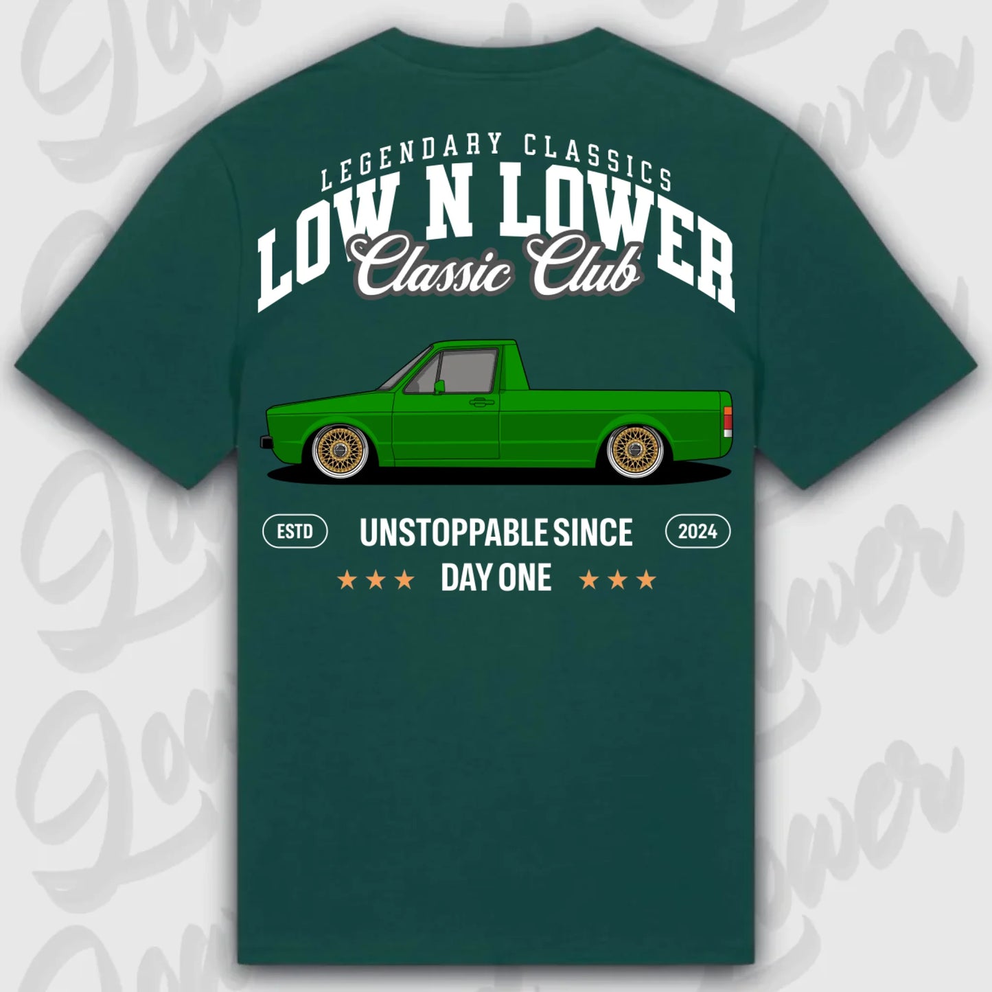 Mockup Stand shirt teeinblue -      