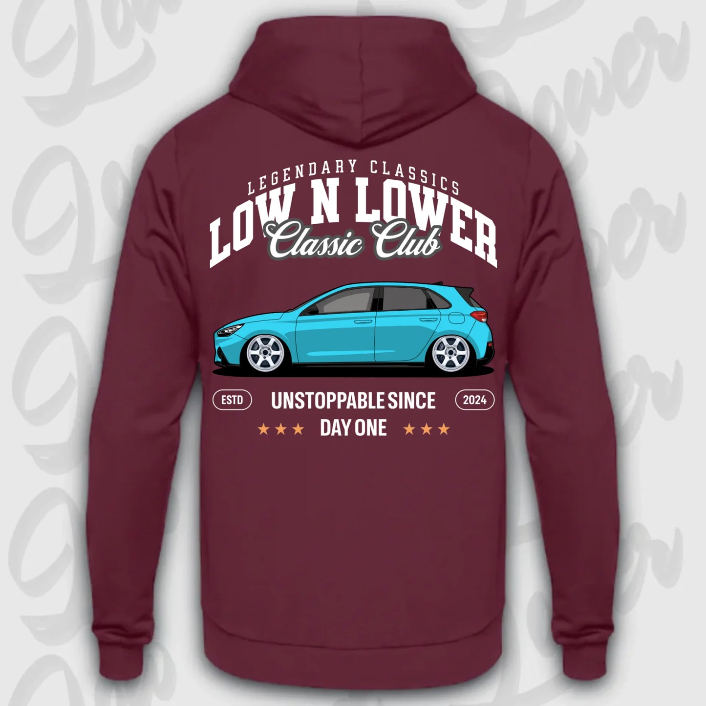 Mockup Stand hoodie teeinblue - Shirt 4