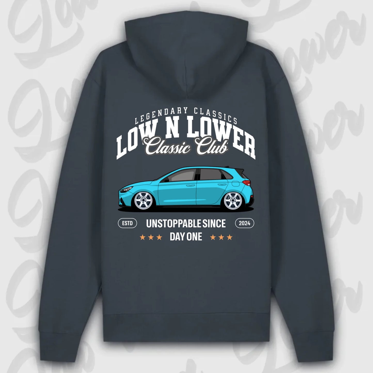 Mockup Premium Hoodie teeinblue - shirt Over 1