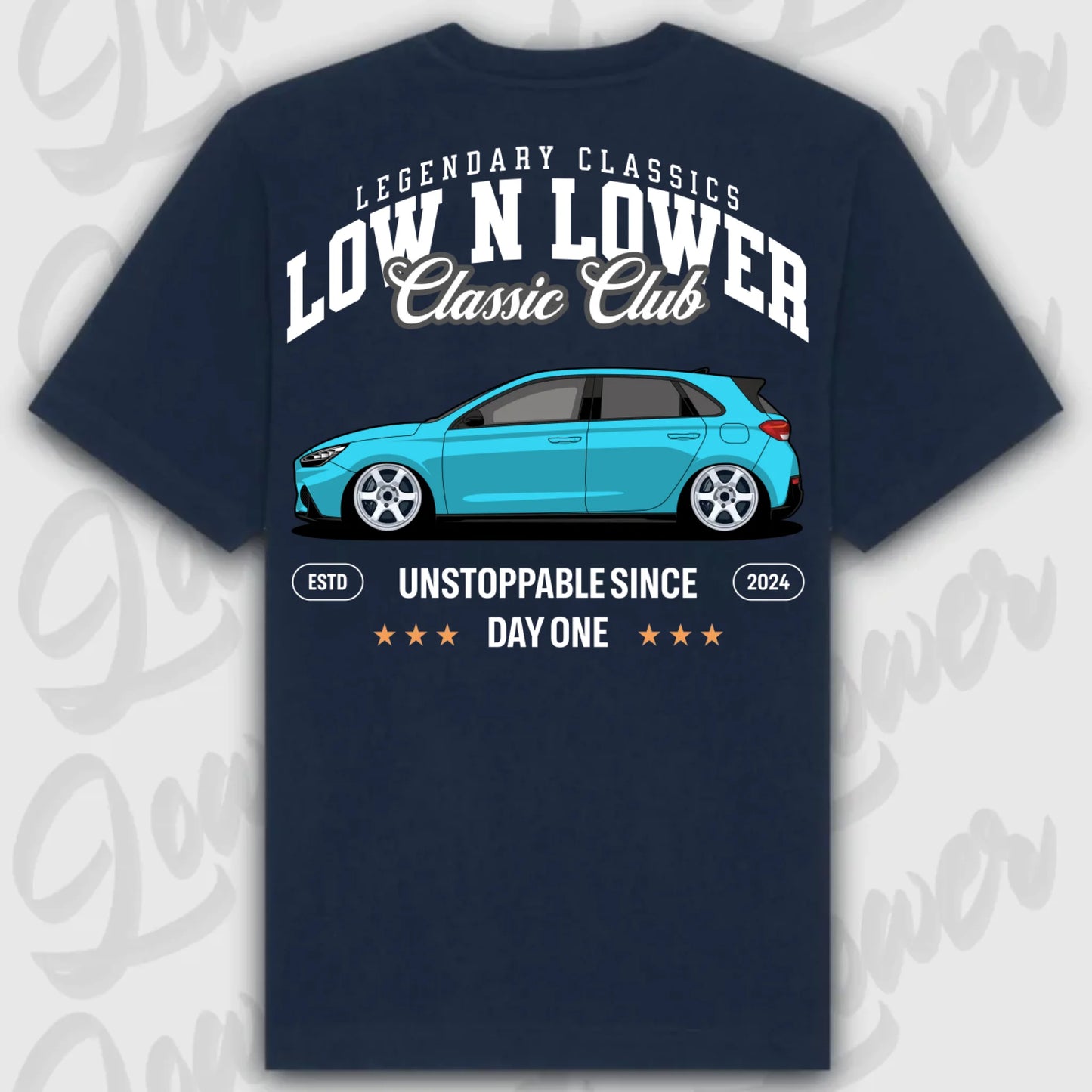 Mockup Stand shirt teeinblue - shirt 5