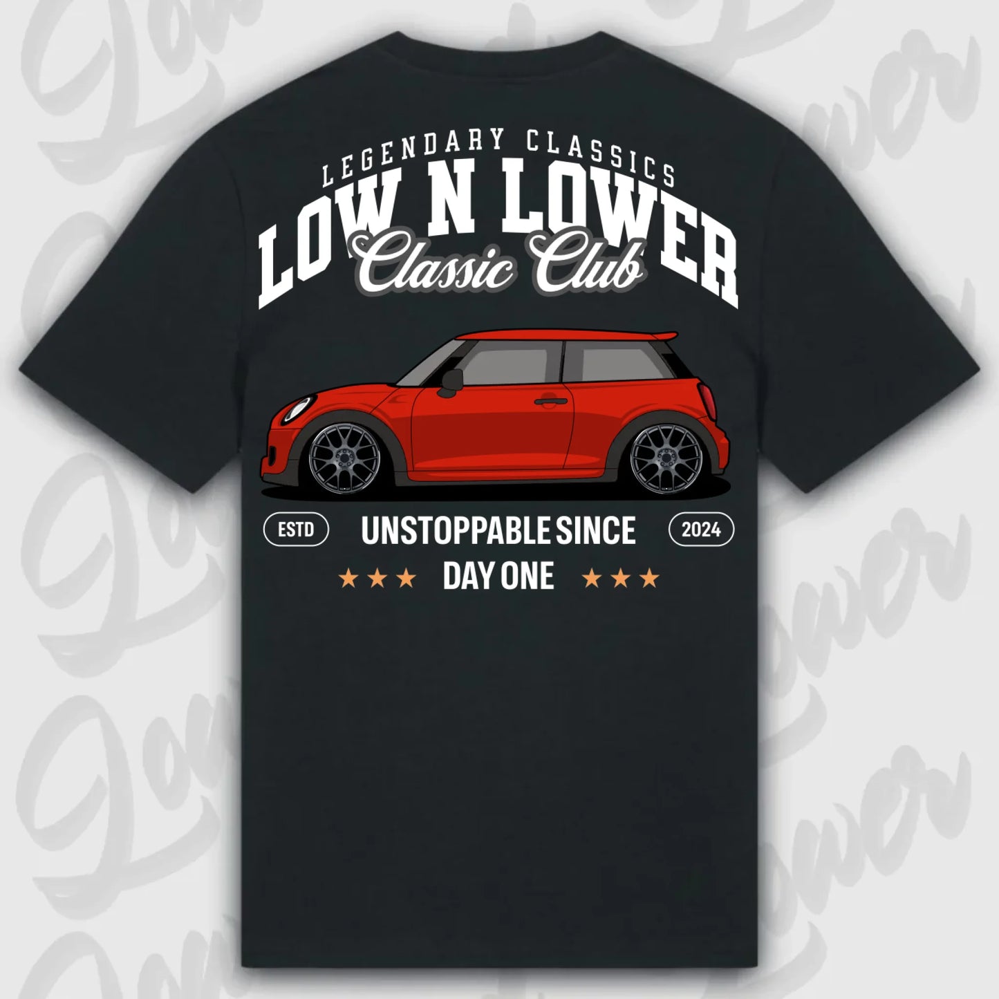 Mockup Stand shirt teeinblue - shirt Over 1