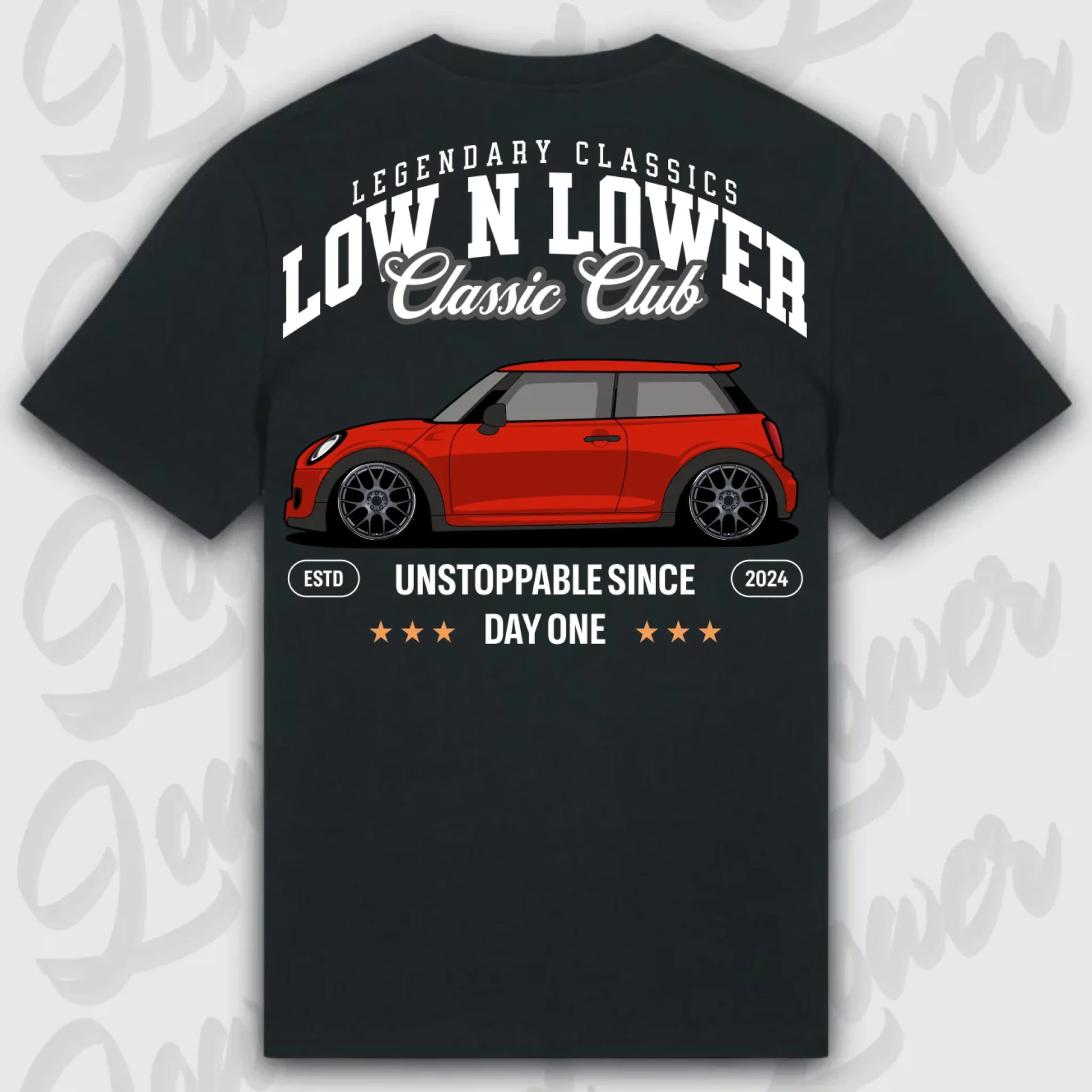 Mockup Stand shirt teeinblue - shirt Over 1