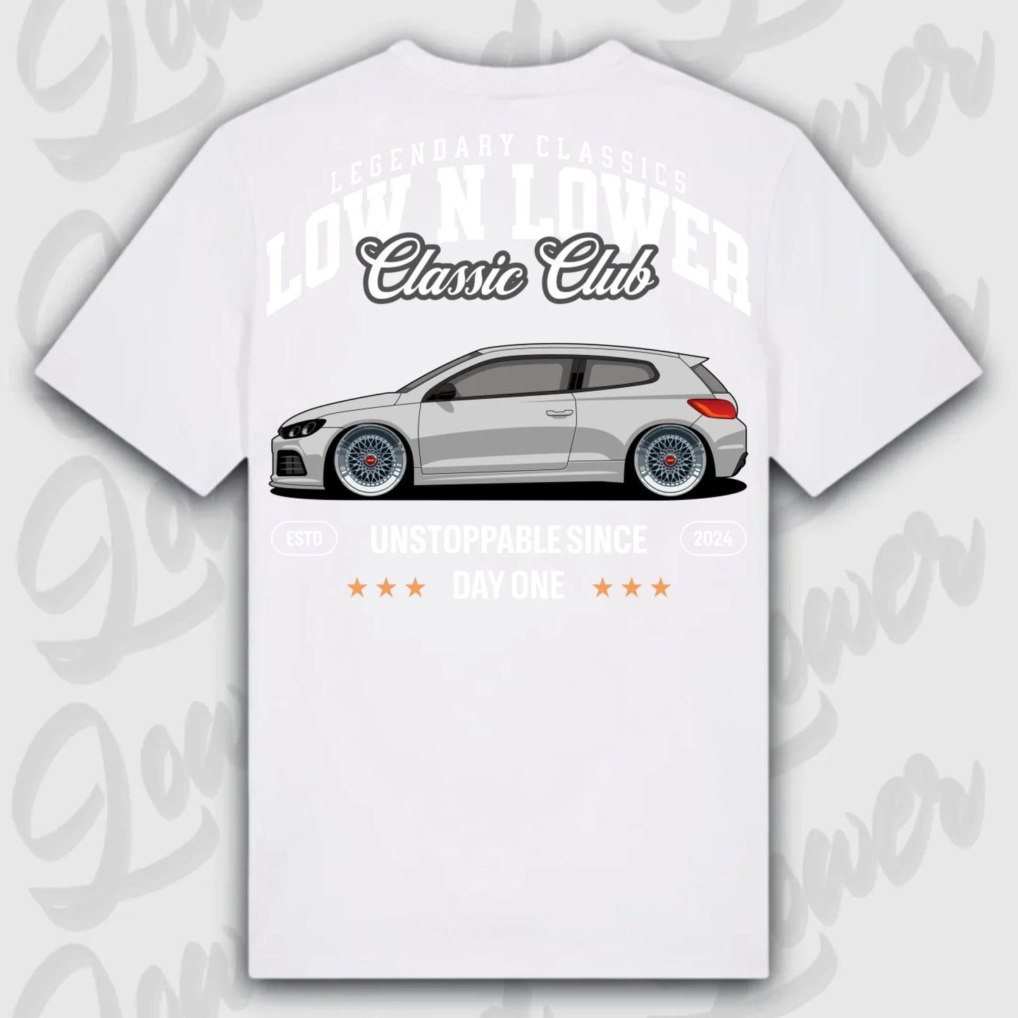 Mockup Stand shirt teeinblue - Shirt 4