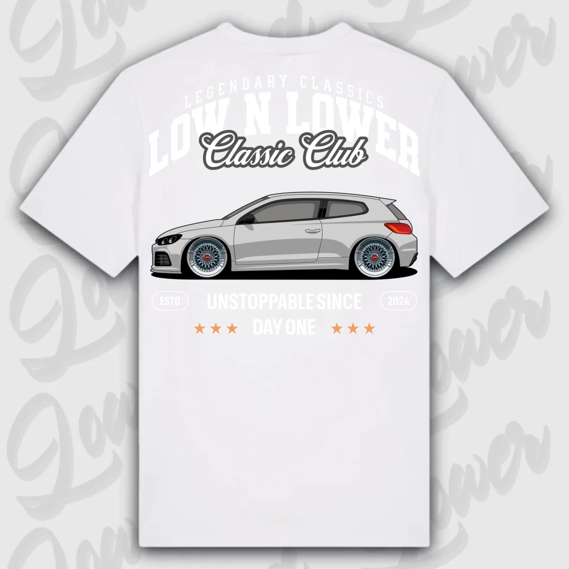 Mockup Stand shirt teeinblue - Shirt 4