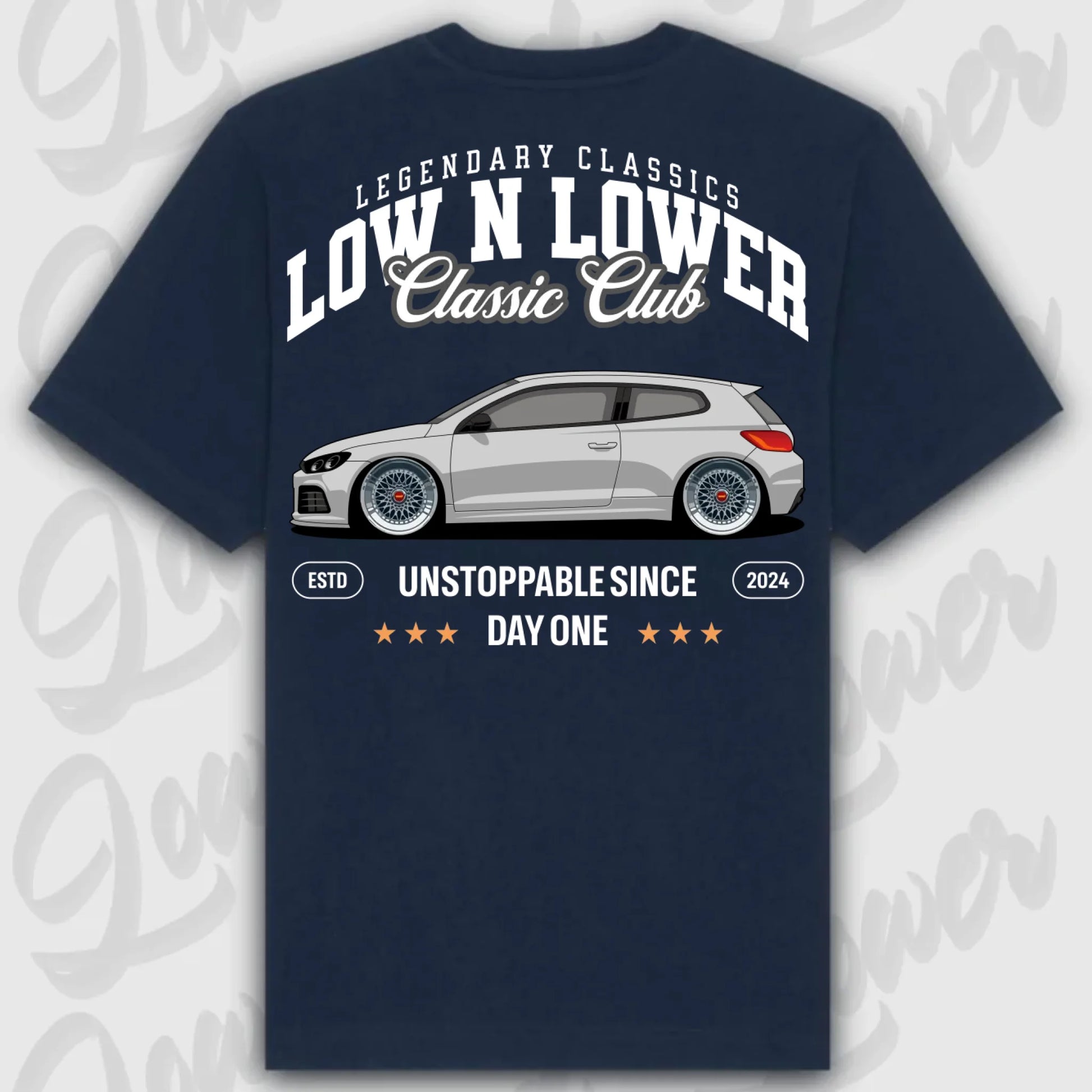 Mockup Stand shirt teeinblue - shirt 5