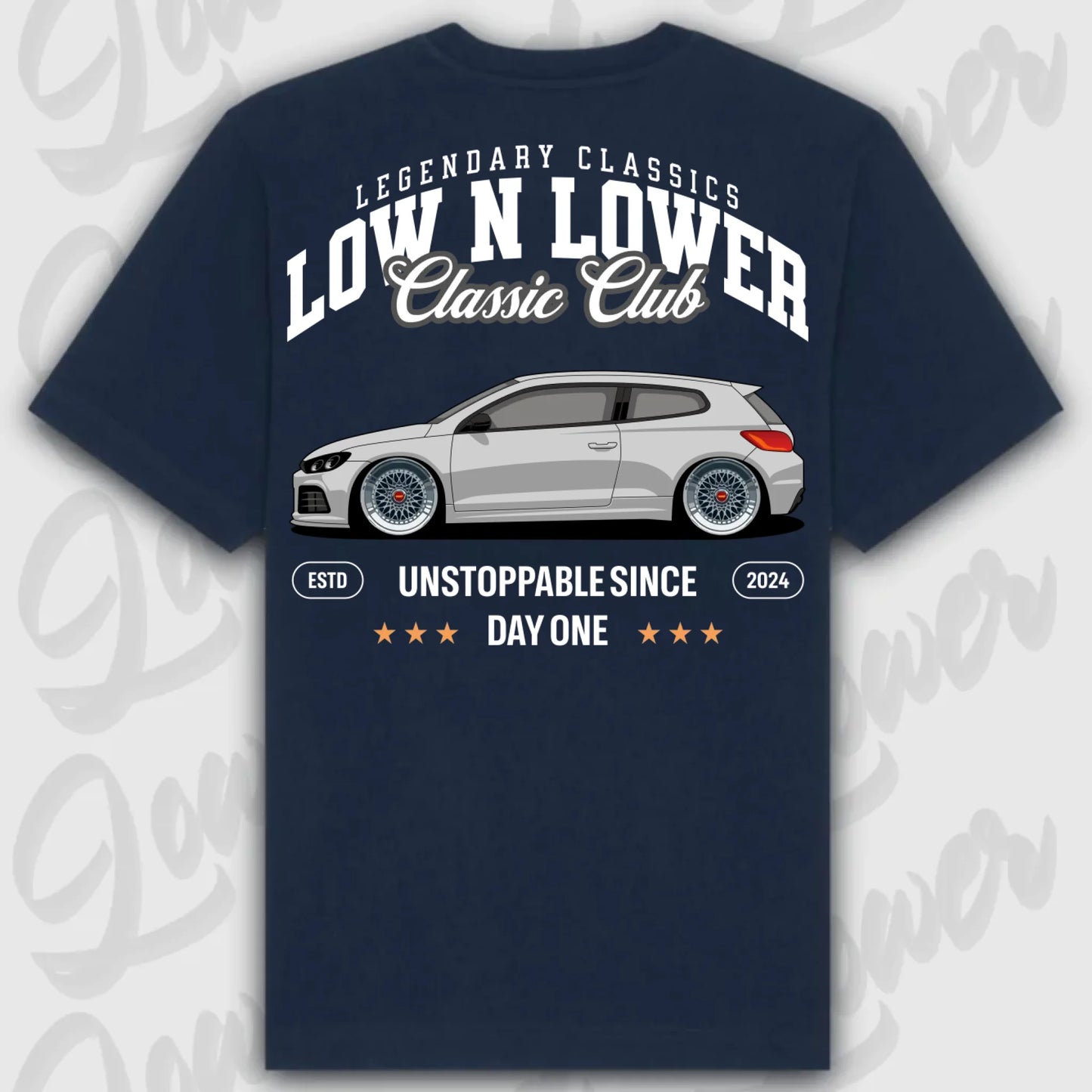 Mockup Stand shirt teeinblue - shirt 5