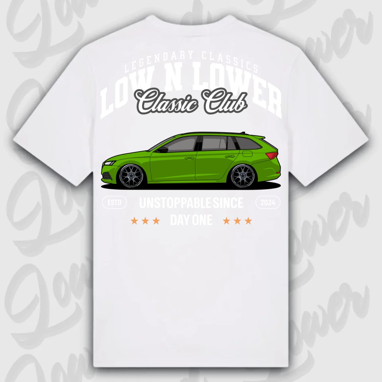 Mockup Stand shirt teeinblue - Shirt 4