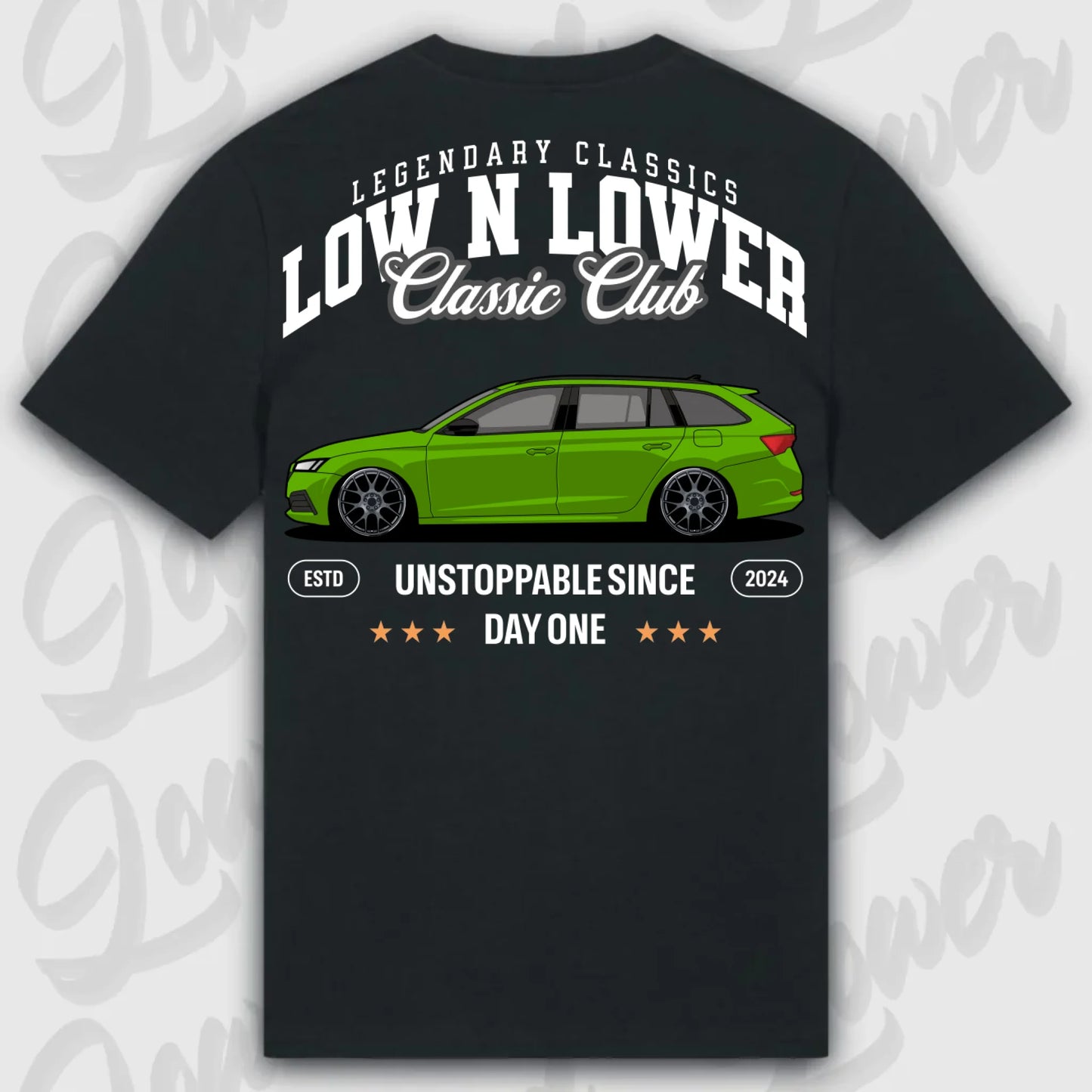 Mockup Stand shirt teeinblue - shirt Over 1