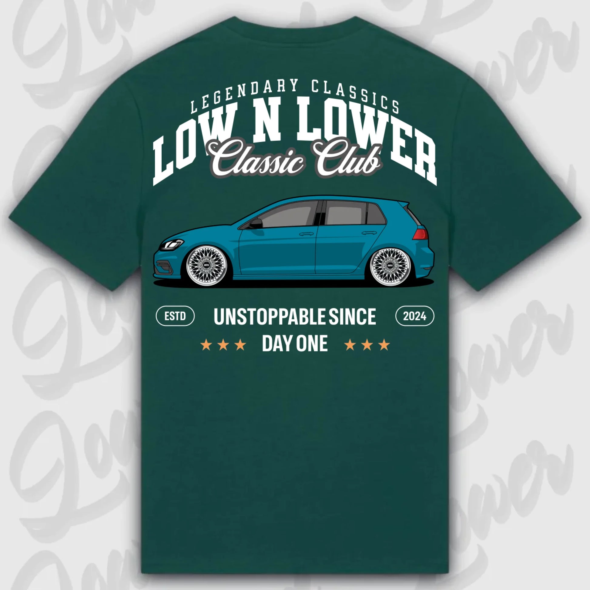 Mockup Stand shirt teeinblue -      