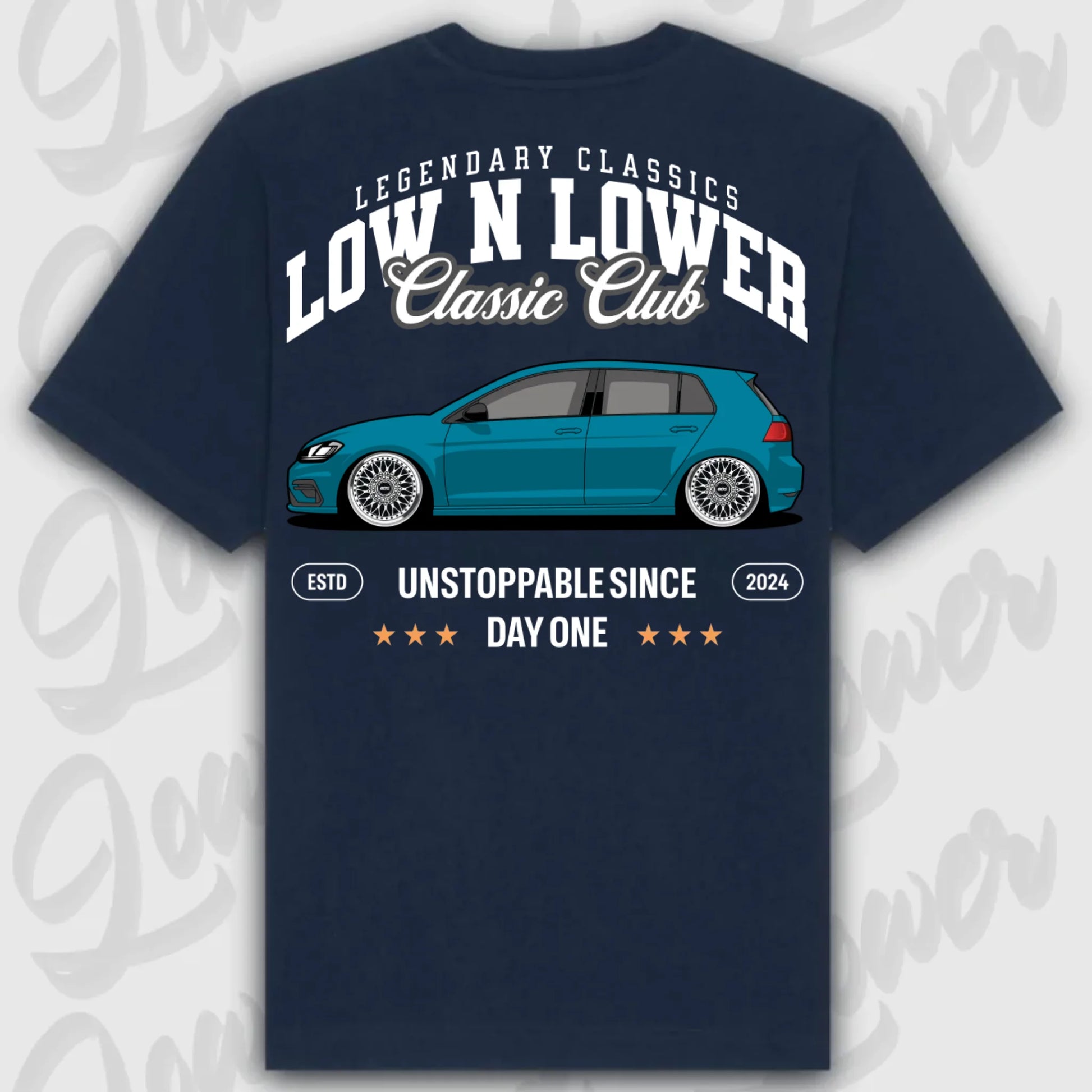 Mockup Stand shirt teeinblue - shirt 5