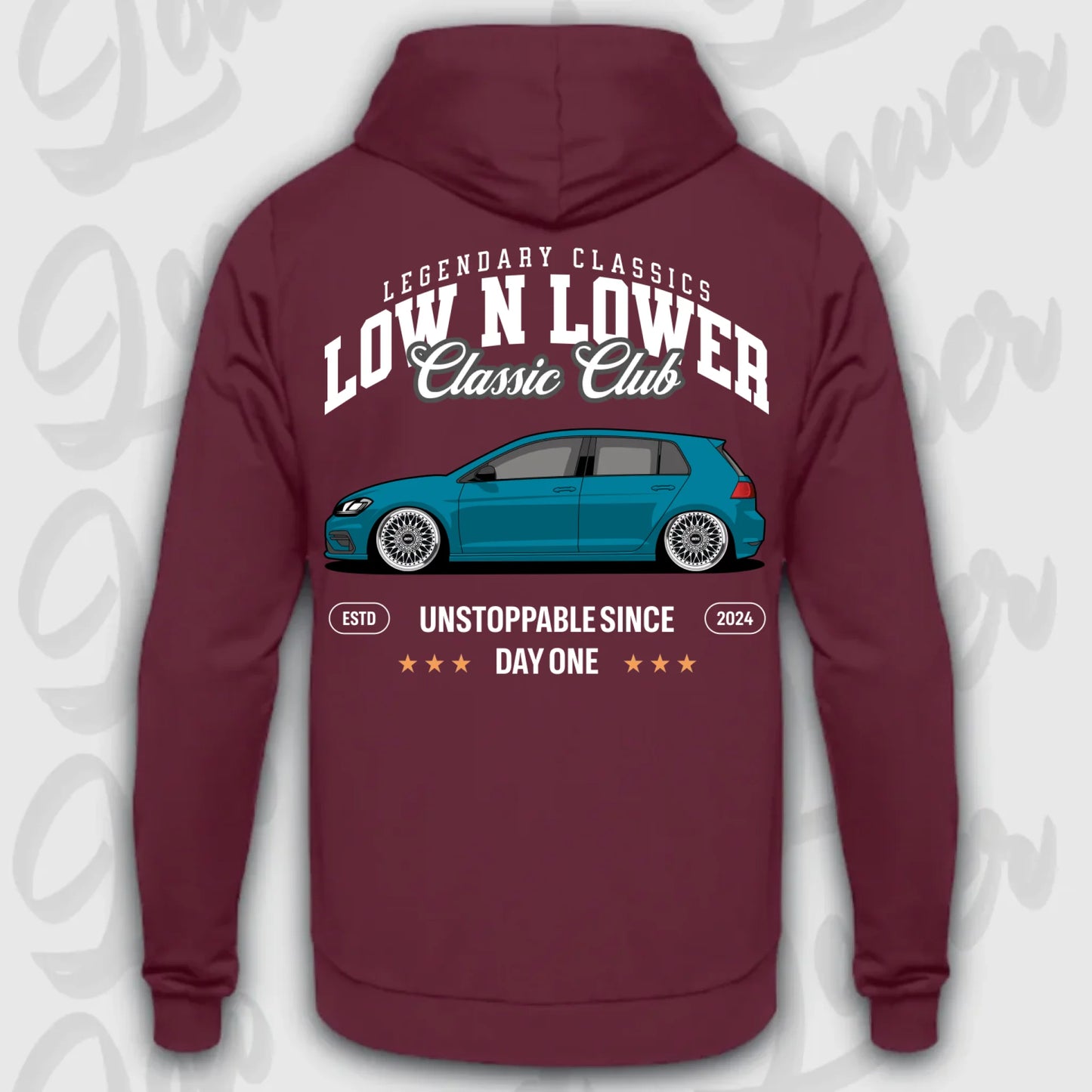 Mockup Stand hoodie teeinblue - Shirt 4