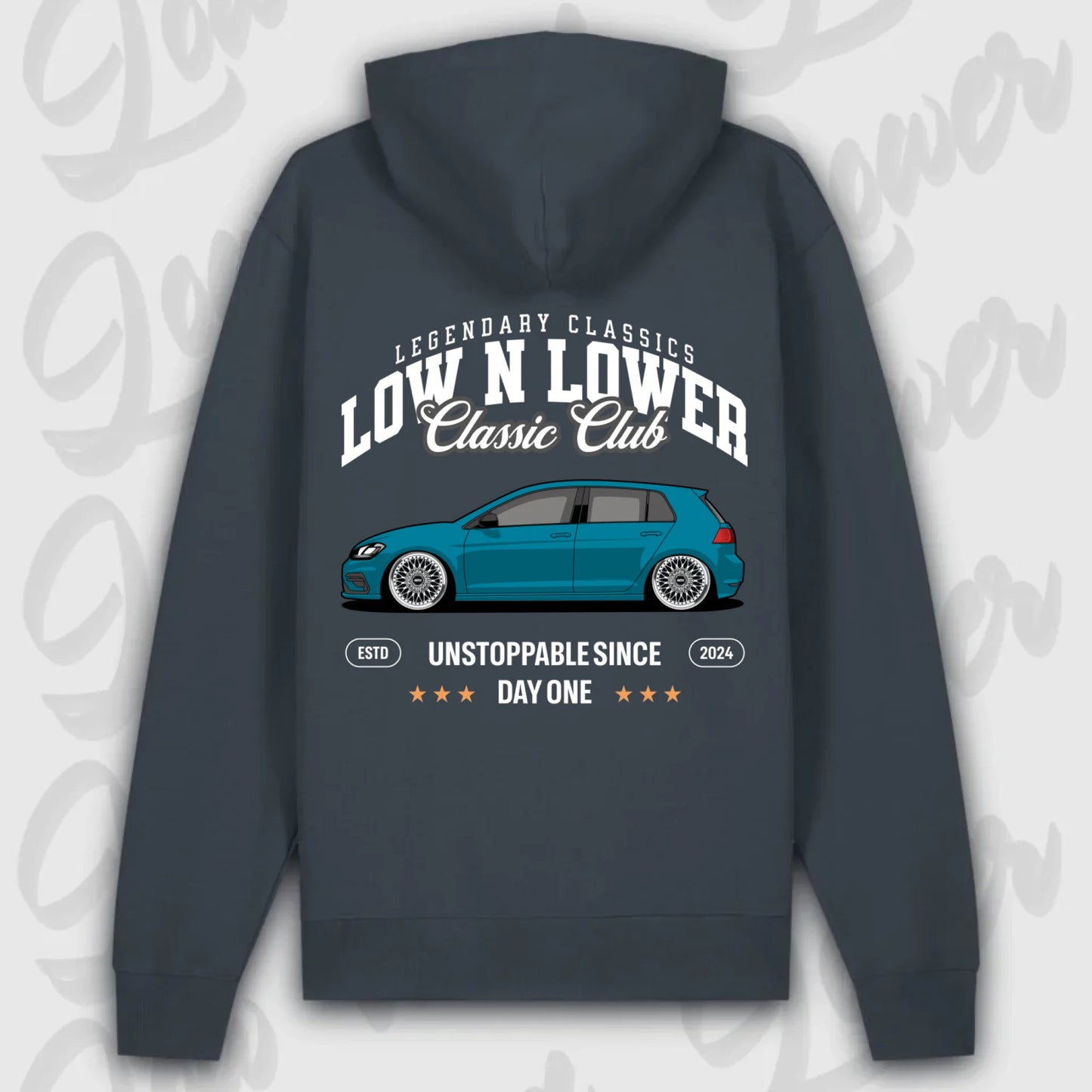 Mockup Premium Hoodie teeinblue - shirt Over 1