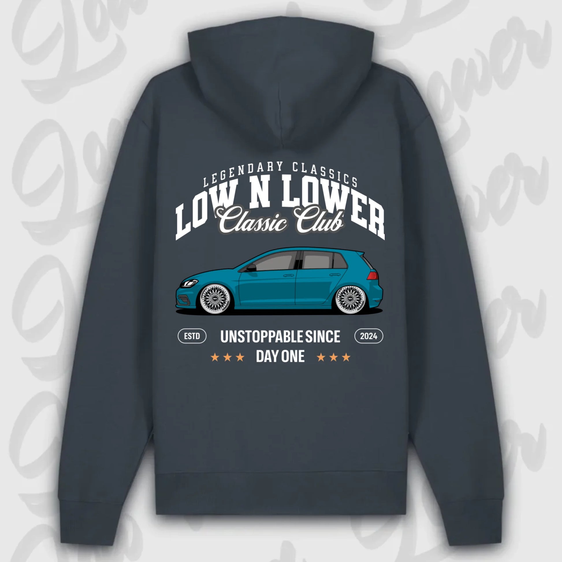 Mockup Premium Hoodie teeinblue - shirt Over 1