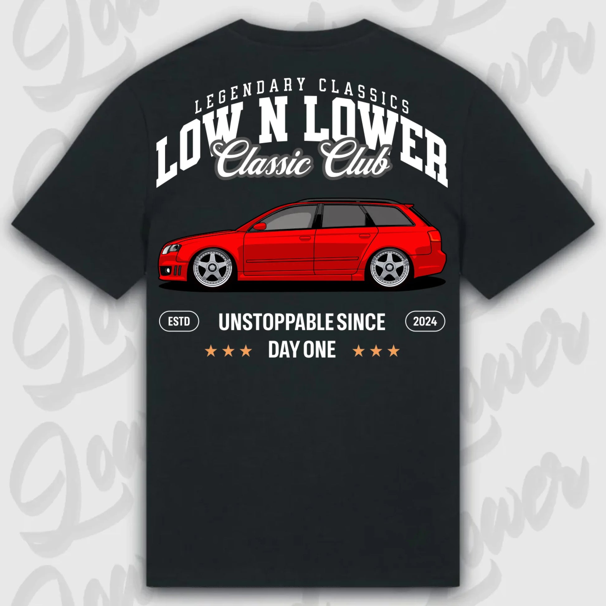 Mockup Stand shirt teeinblue - shirt Over 1