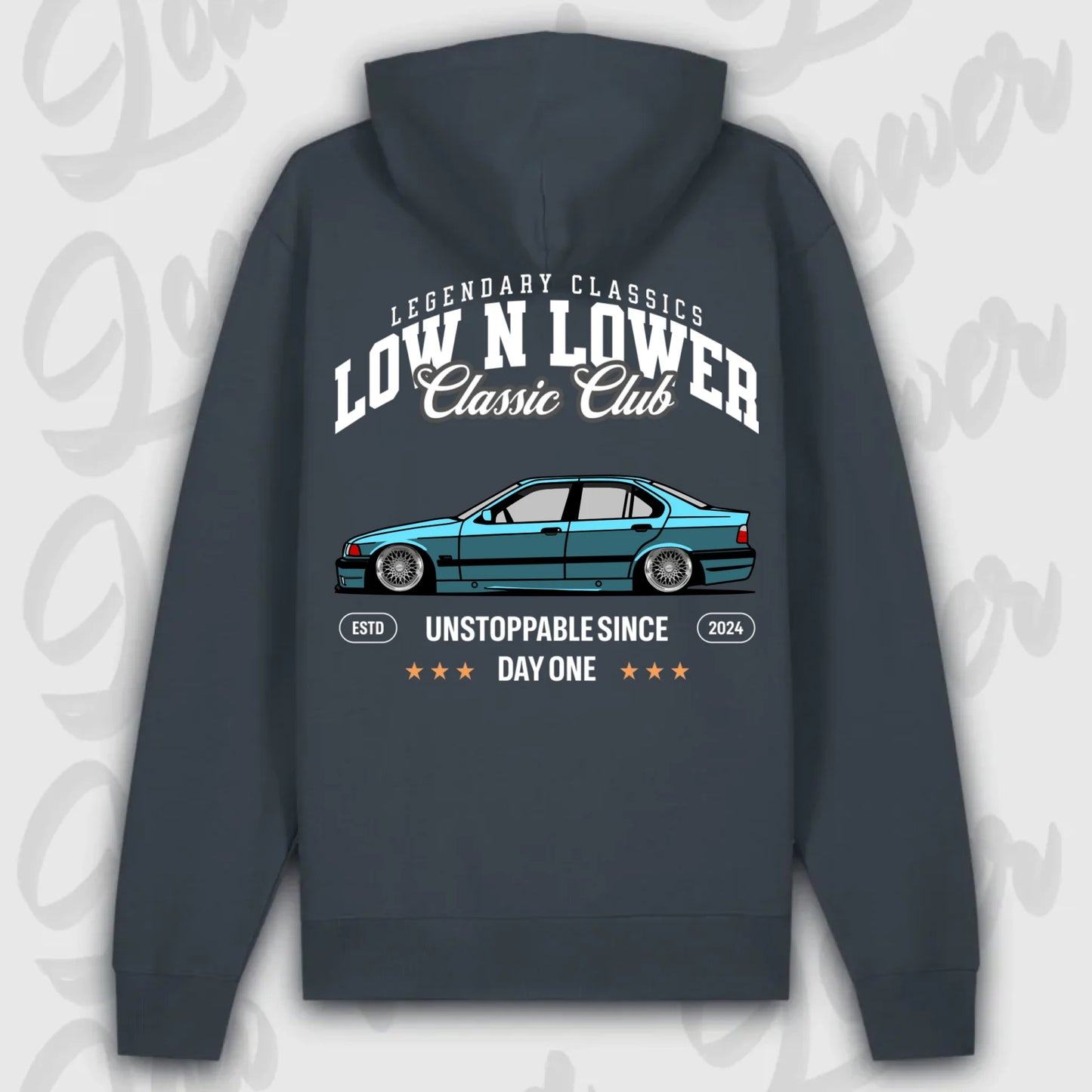 Mockup Premium Hoodie teeinblue - shirt Over 1