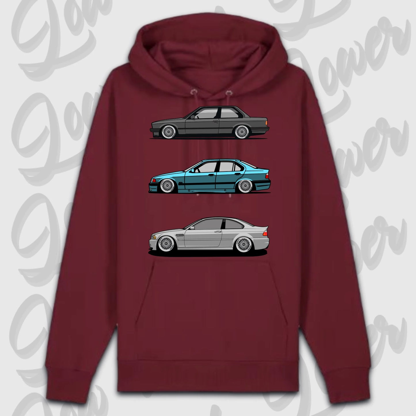 Premium hoodie Burgunds