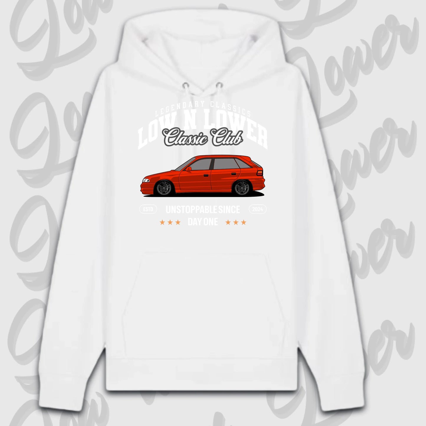 Premium hoodie weiß