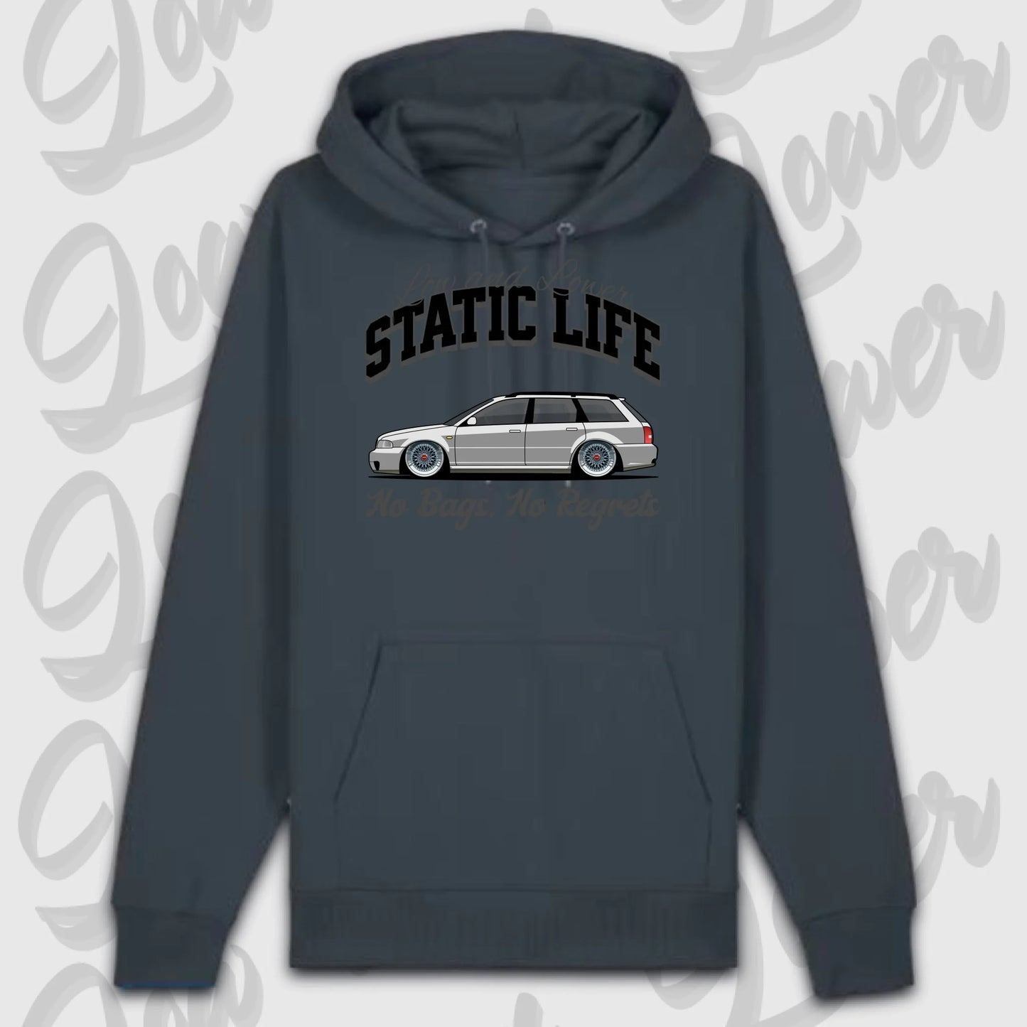 Premium hoodie grau