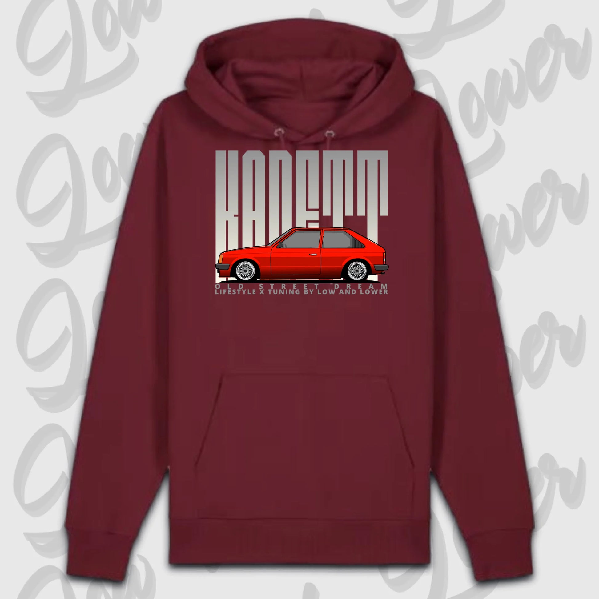 Premium hoodie Burgunds