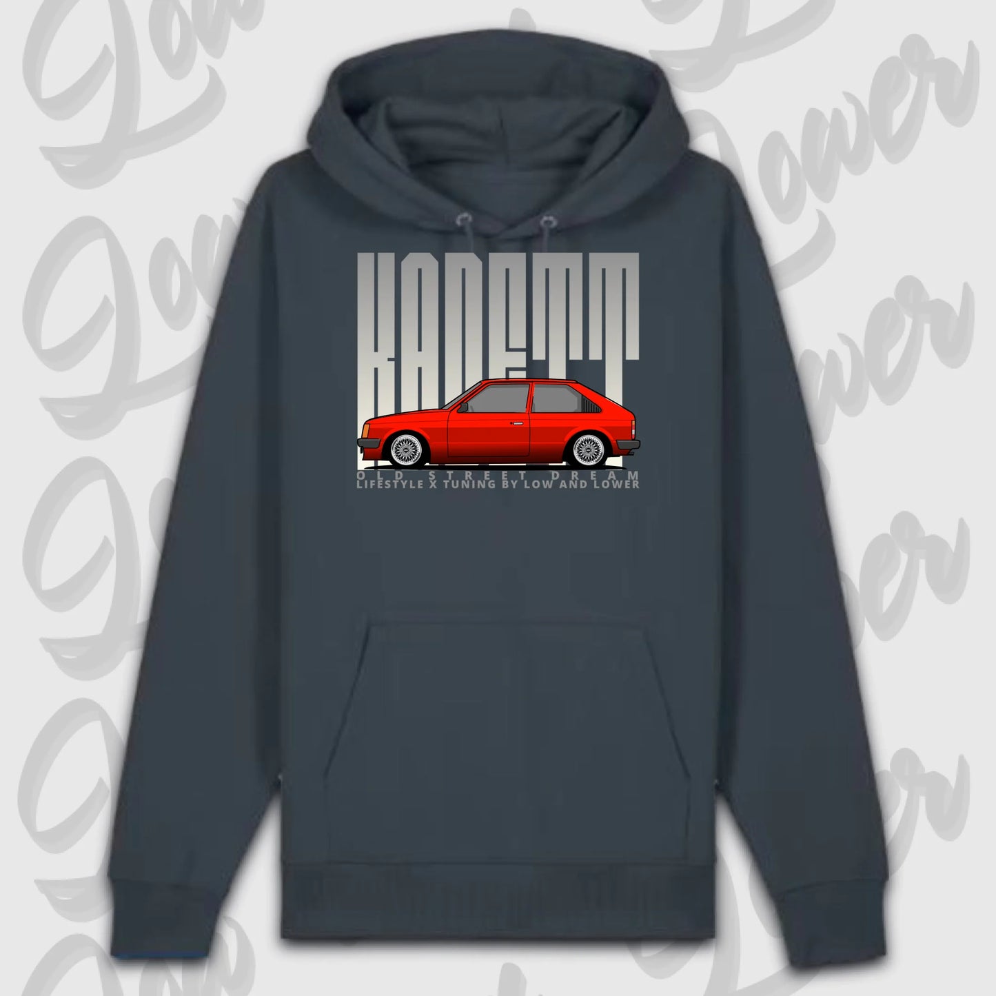 Premium hoodie grau