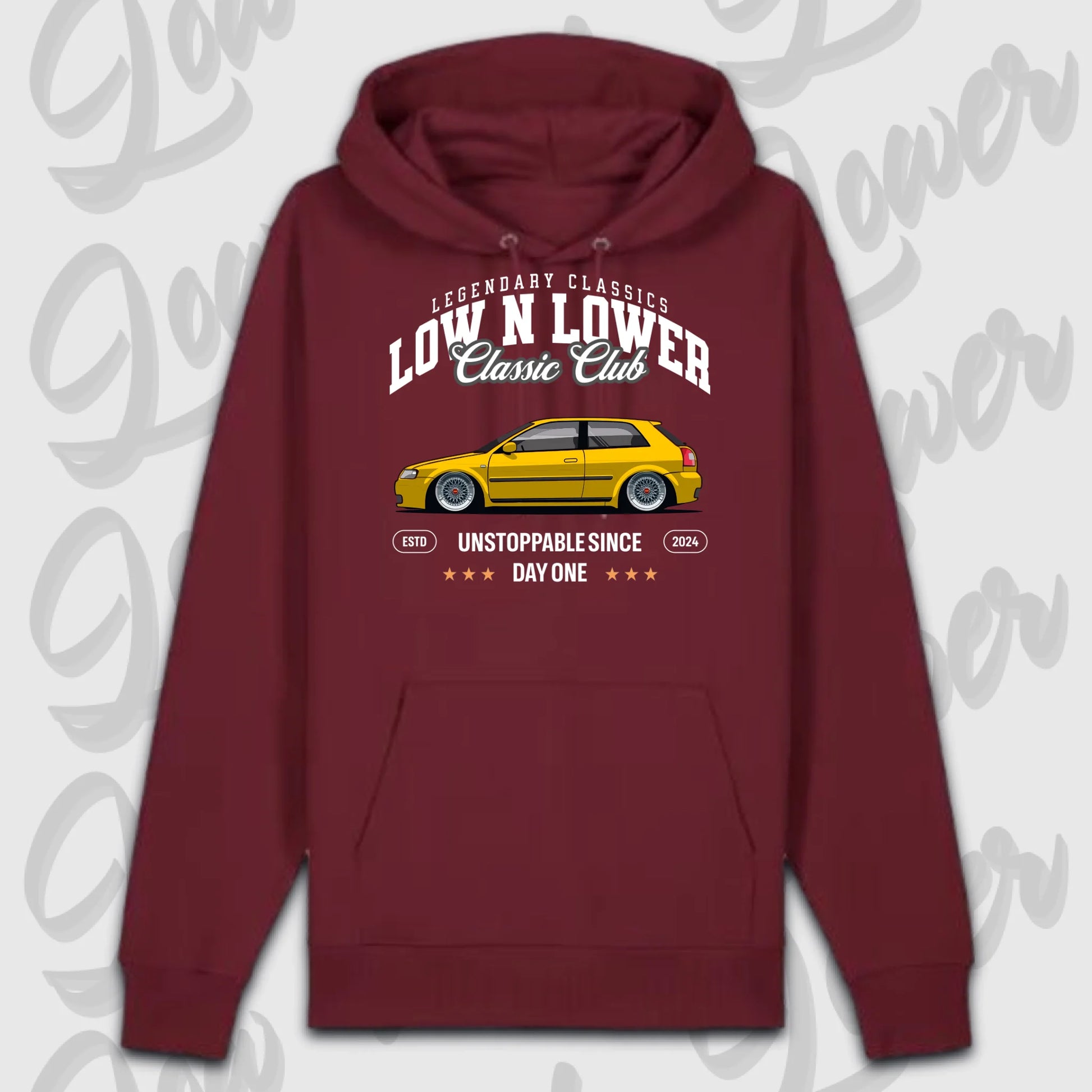 Premium hoodie Burgunds