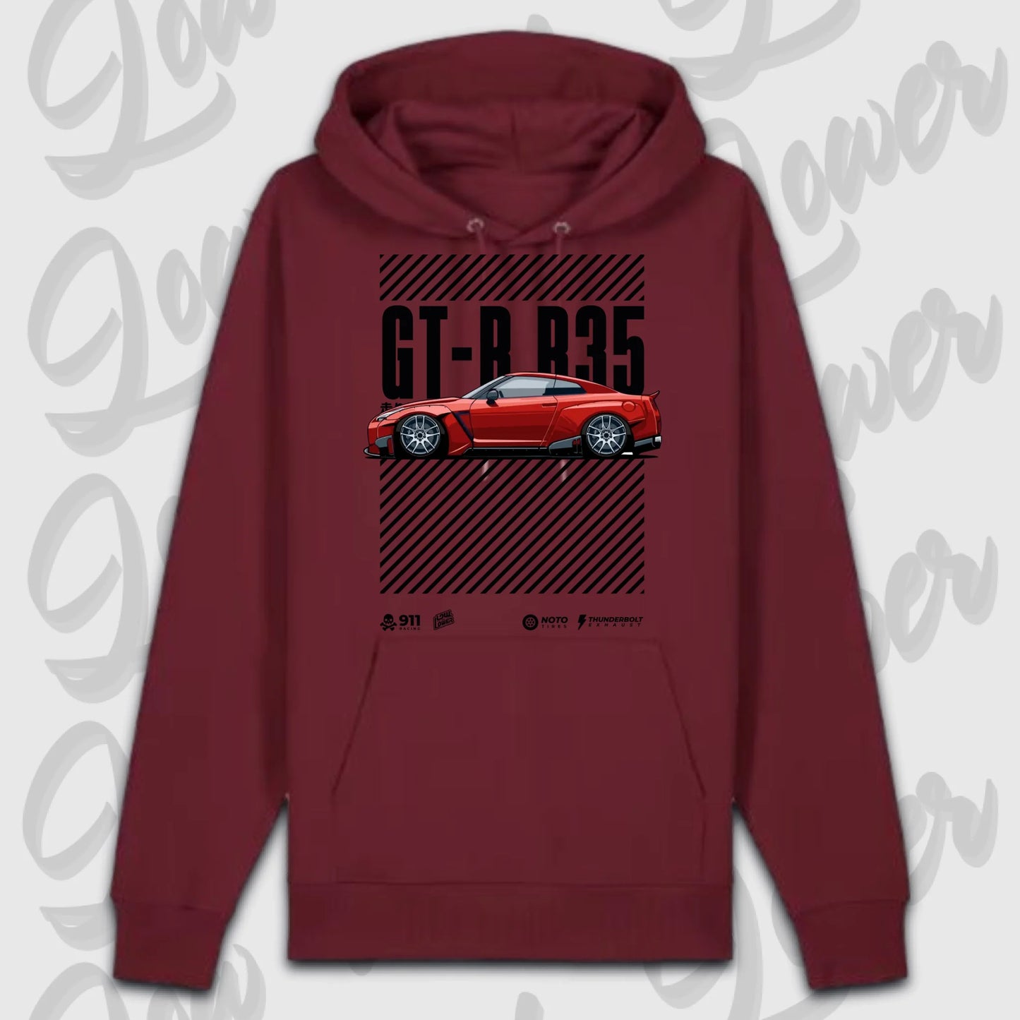 Premium hoodie Burgunds