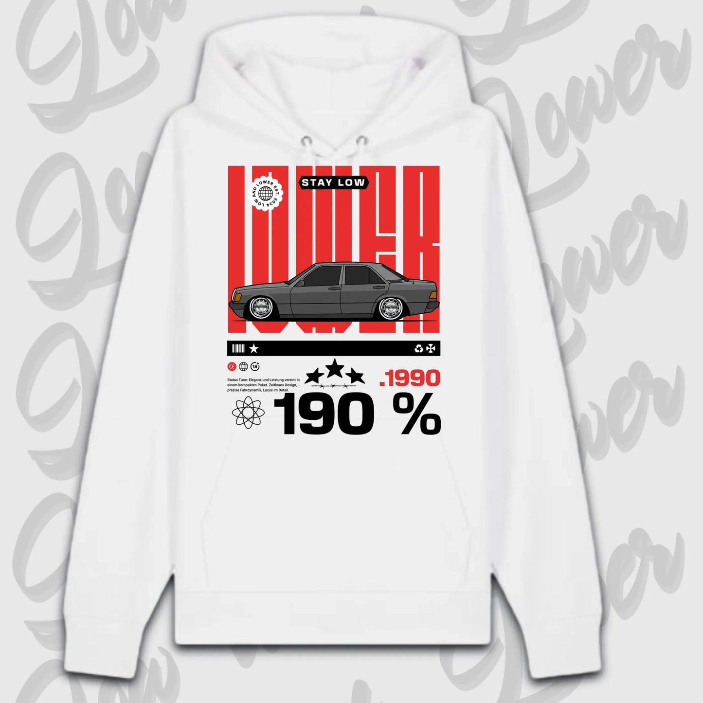 Premium hoodie weiß