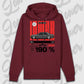 Premium hoodie Burgunds