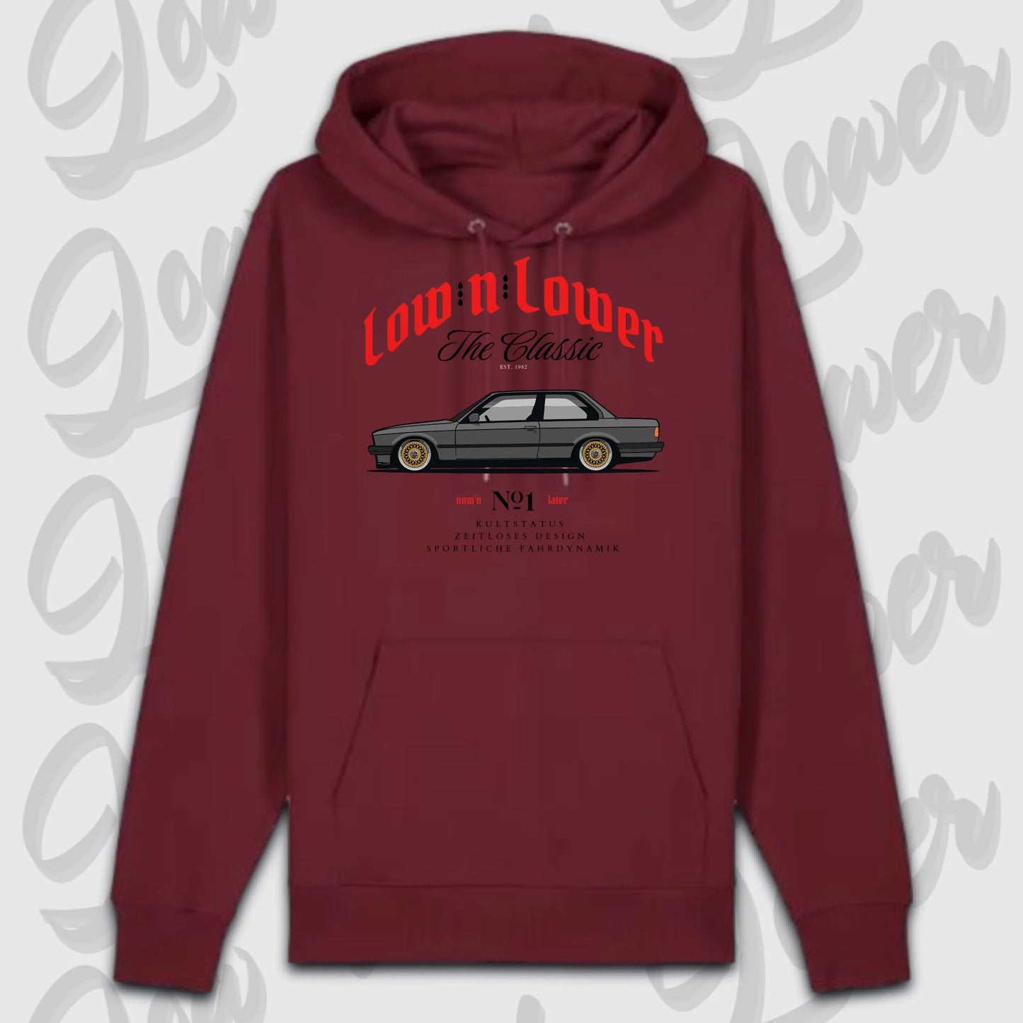 Premium hoodie Burgunds