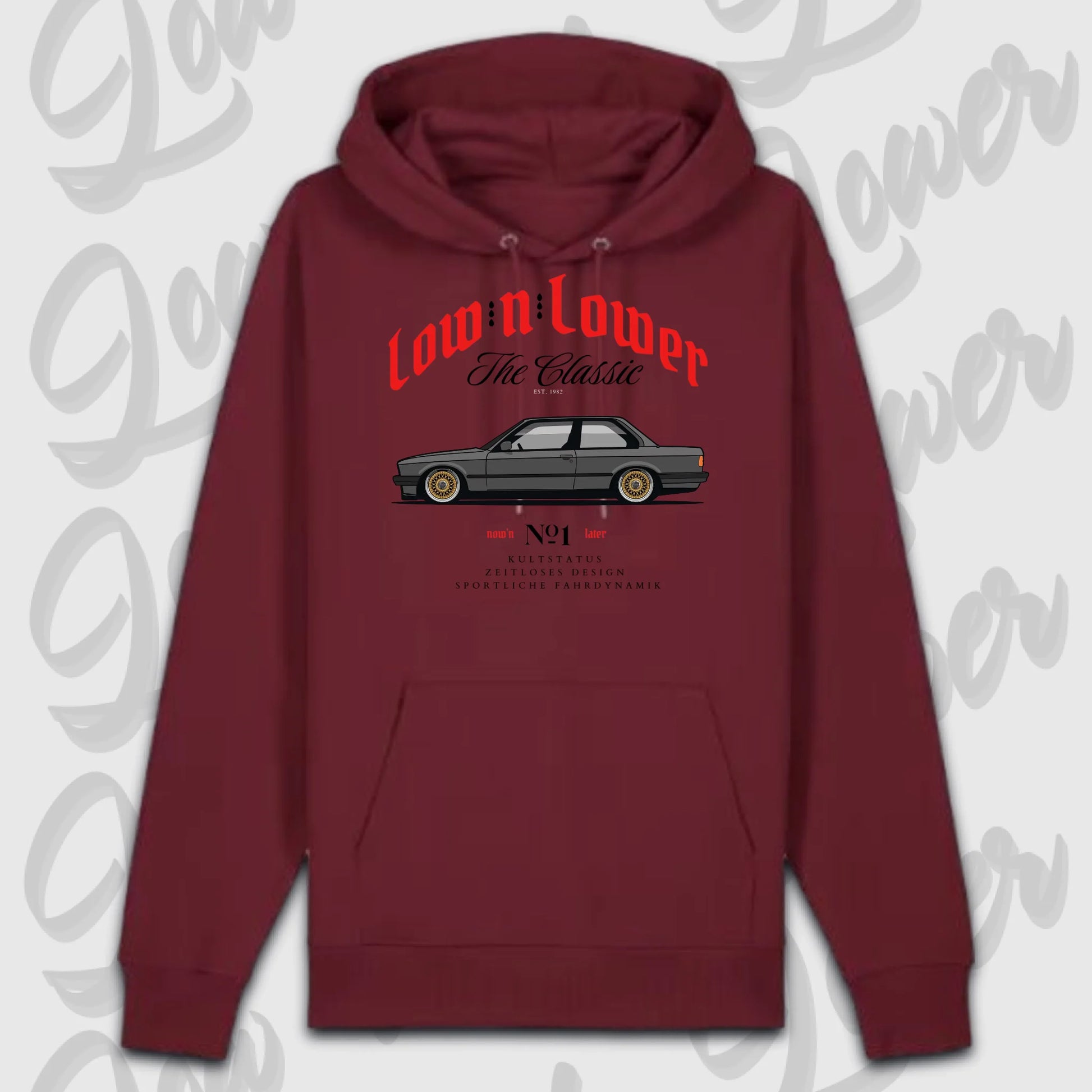 Premium hoodie Burgunds