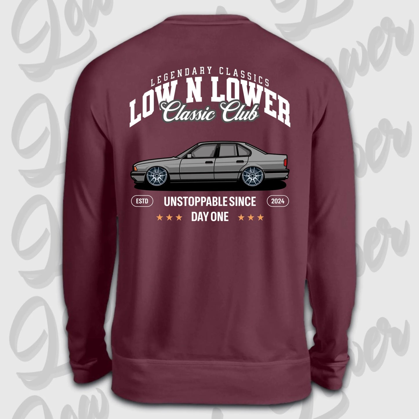 Sweater Burgund back