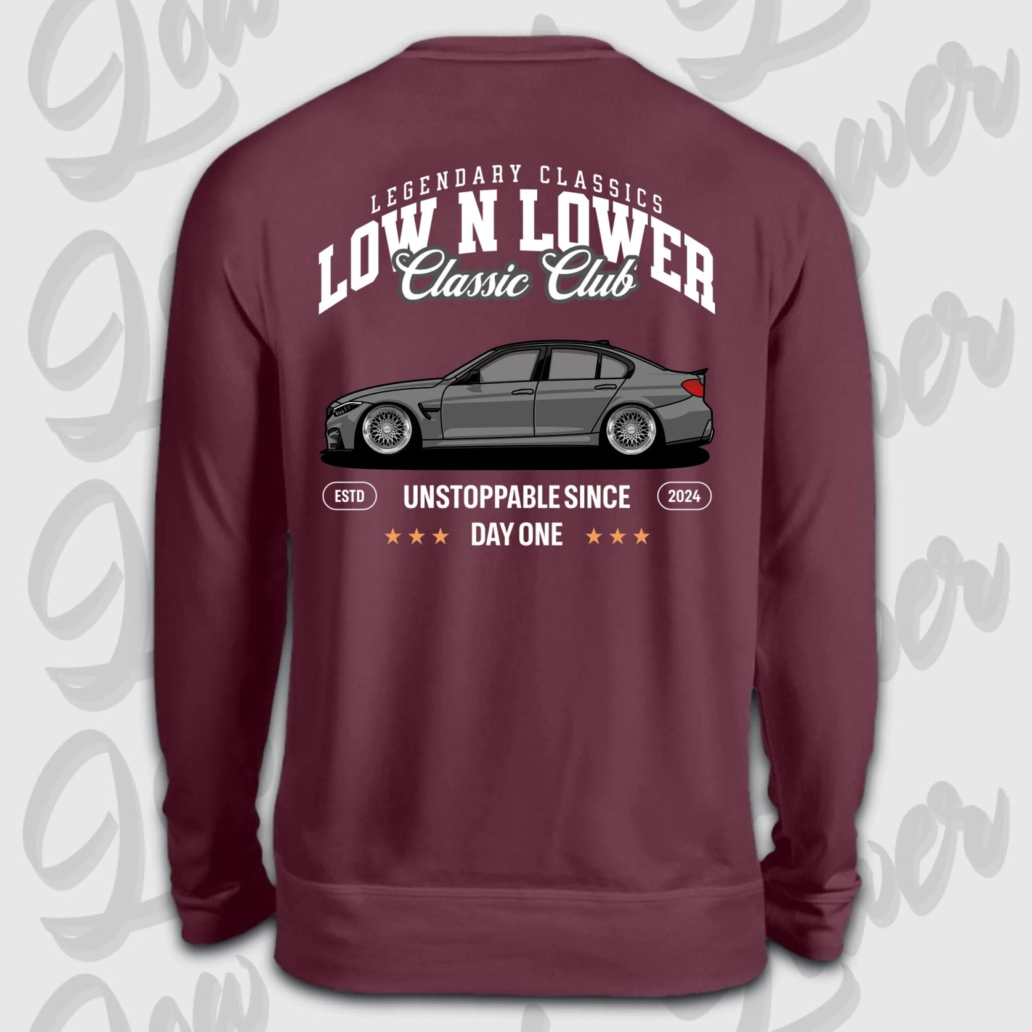 Sweater Burgund back