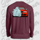 Sweater Burgund back