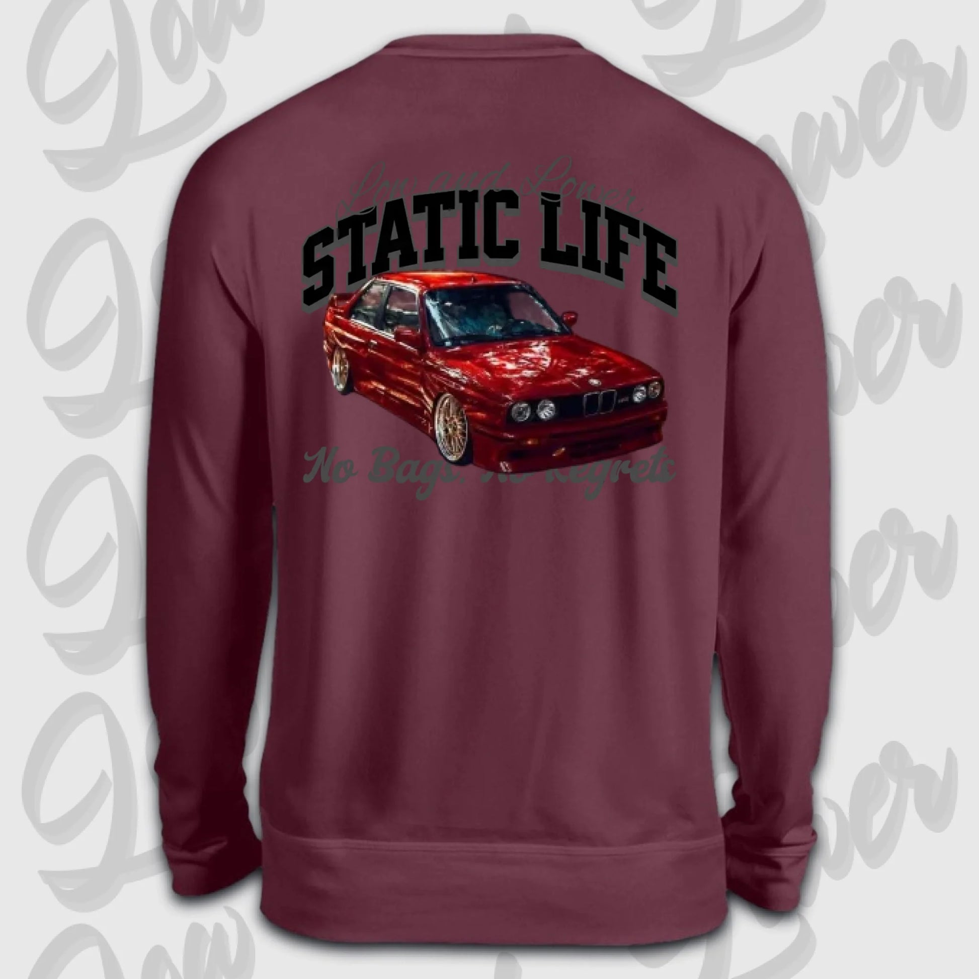 Sweater Burgund back