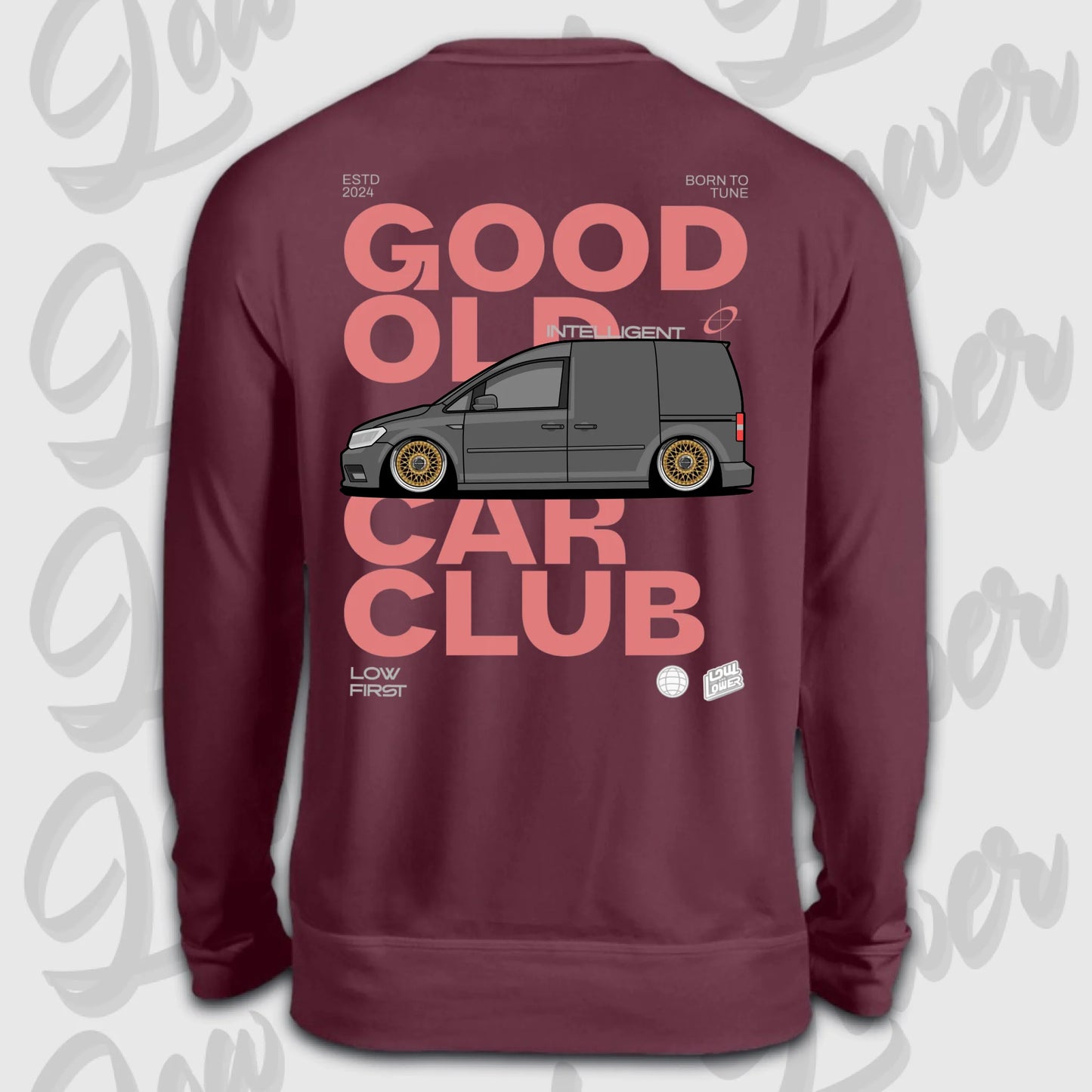 Sweater Burgund back