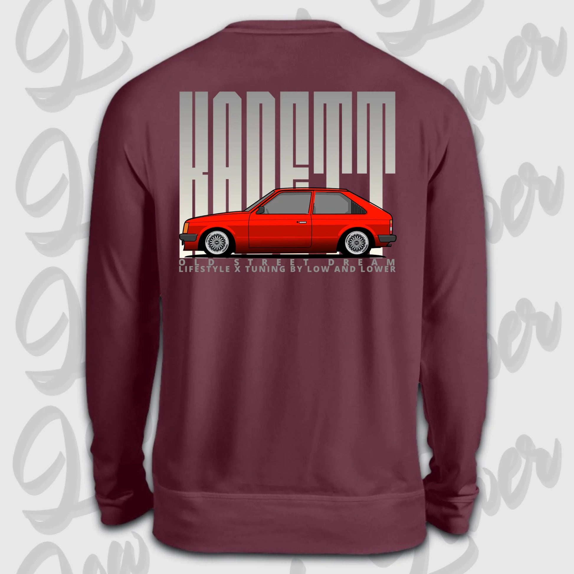 Sweater Burgund back